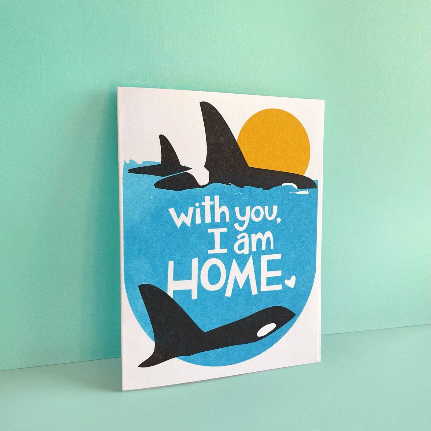 Orca Home - Risograph Love Card