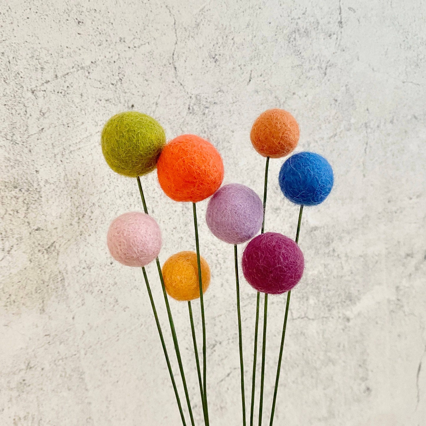Felt Flower Ball Bouquet Singles Harvest Moon