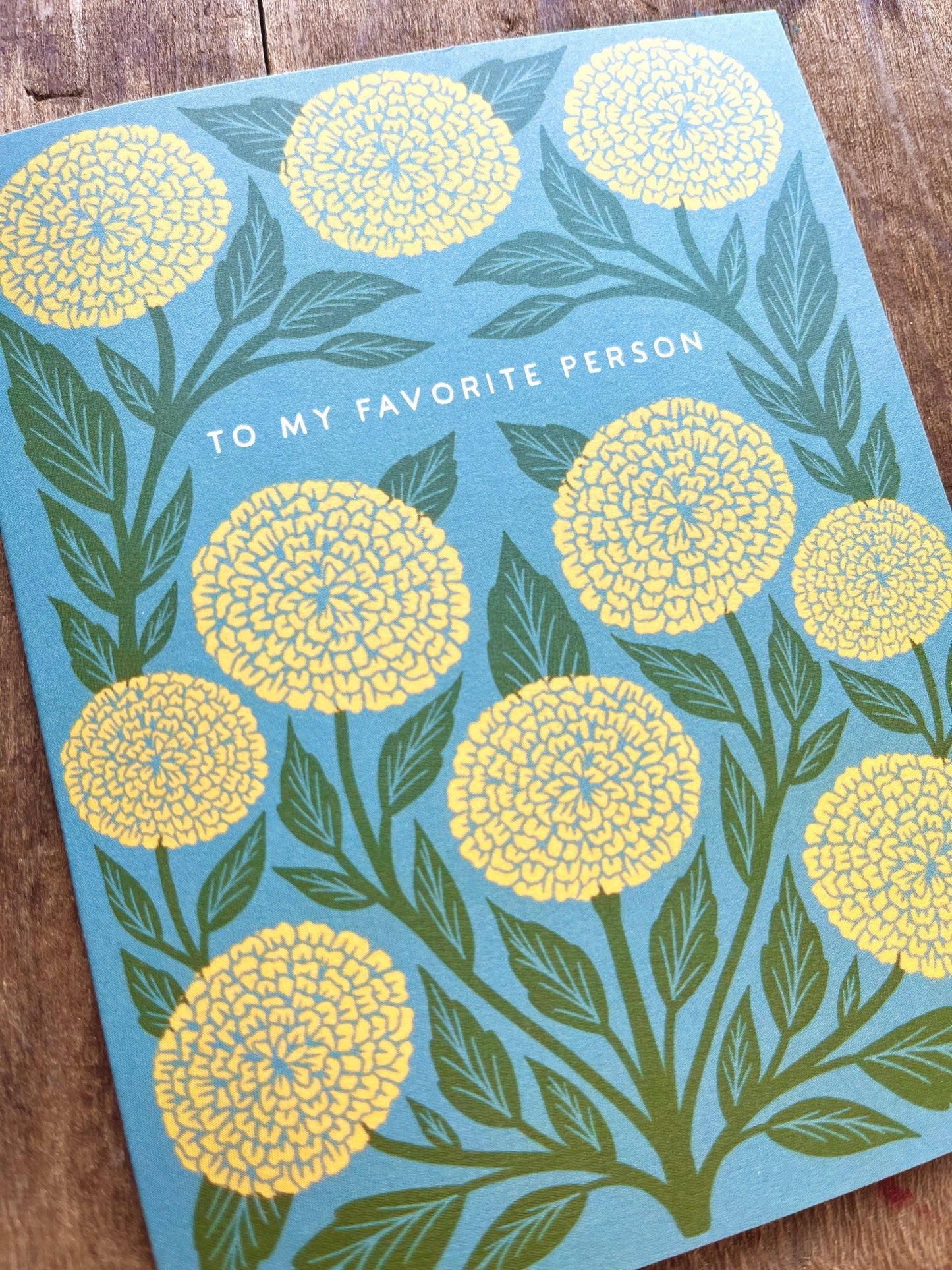 "To My Favorite Person," Greeting Card