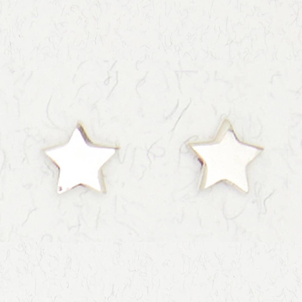 Sterling Silver Ear Studs - Stars: Sterling Silver