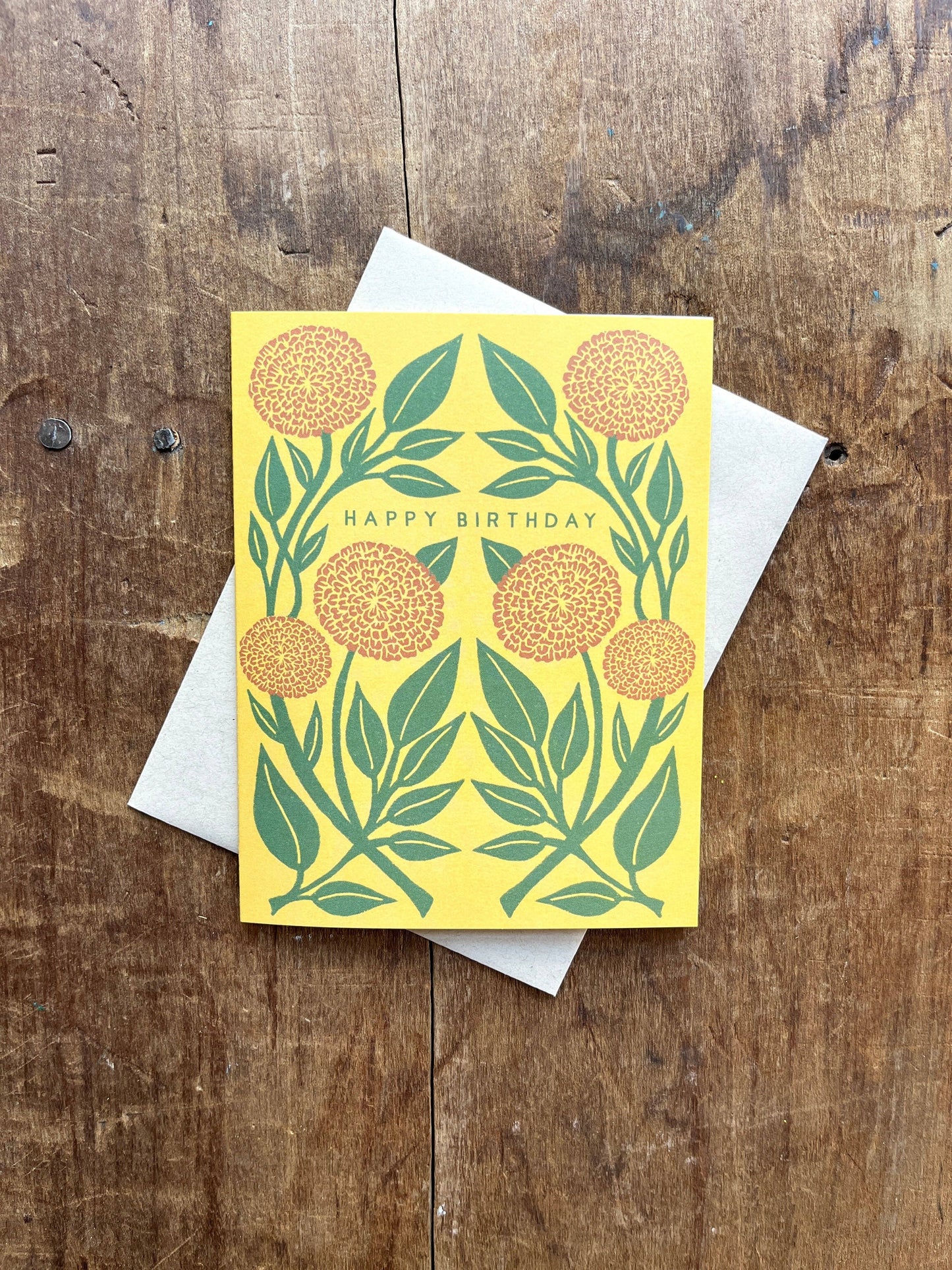 "Happy Birthday," Greeting Card