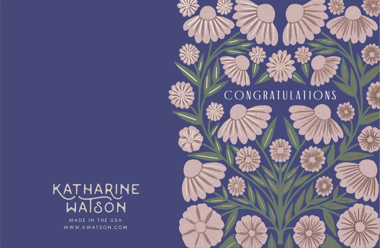 "Congratulations," Greeting Card