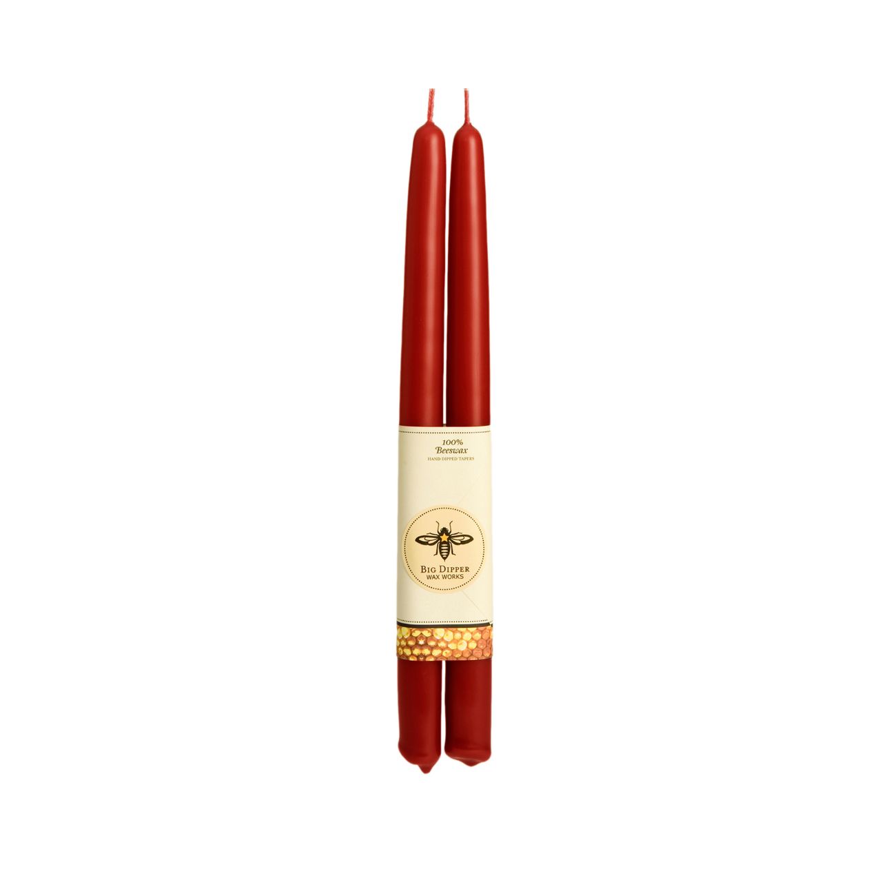 100% Pure Beeswax Tapers: Black / Standard (12" x 7/8")