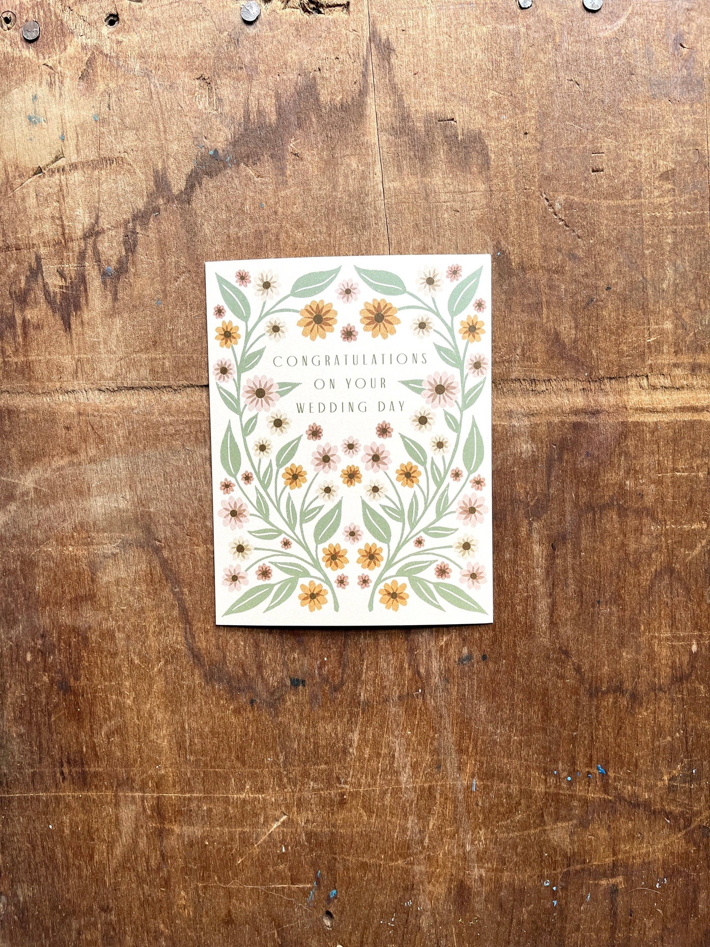 "Congratulations On Your Wedding," Greeting Card