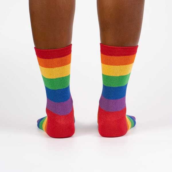 Women's Crew Sock: Radiant Rainbow