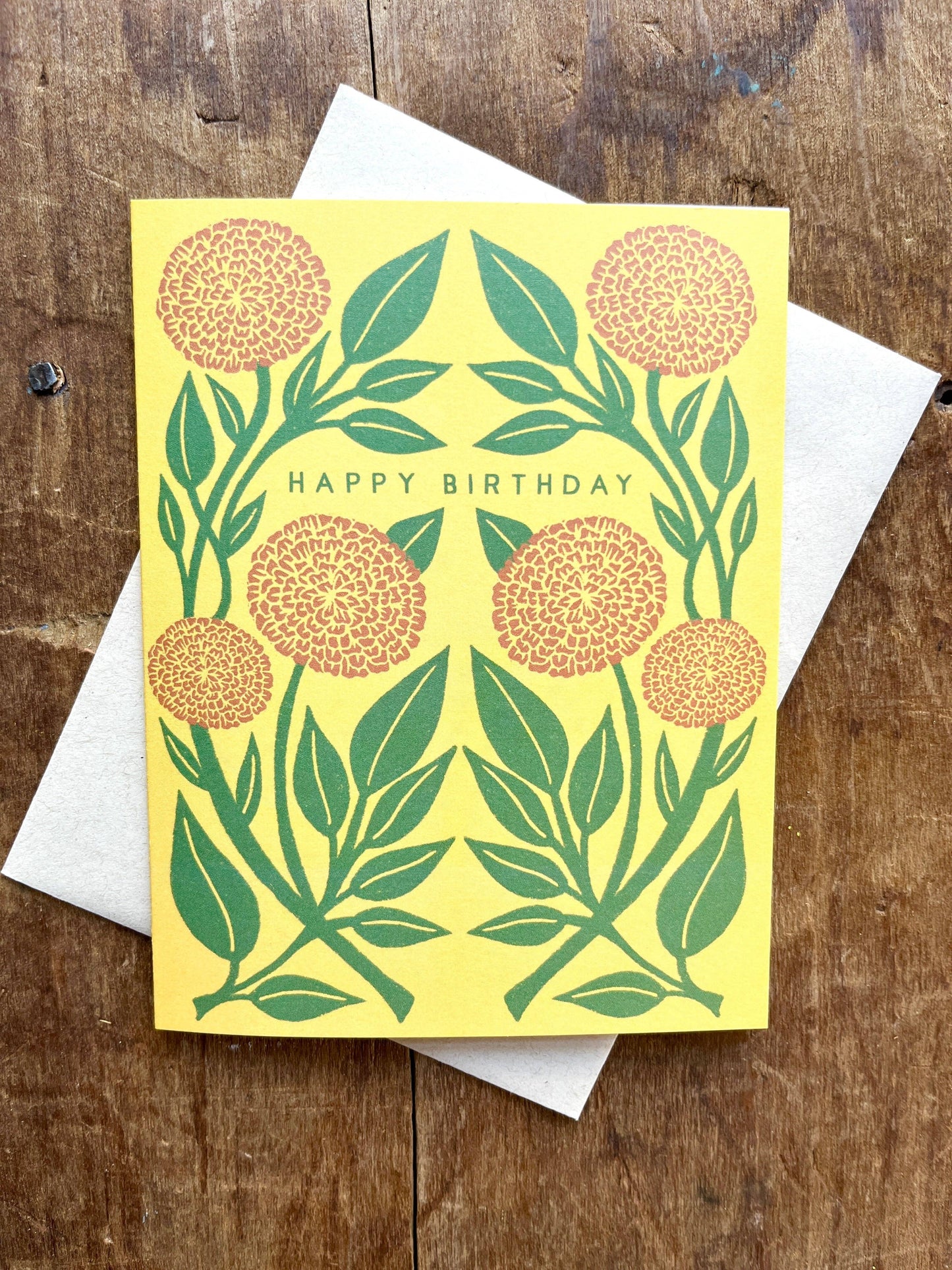 "Happy Birthday," Greeting Card