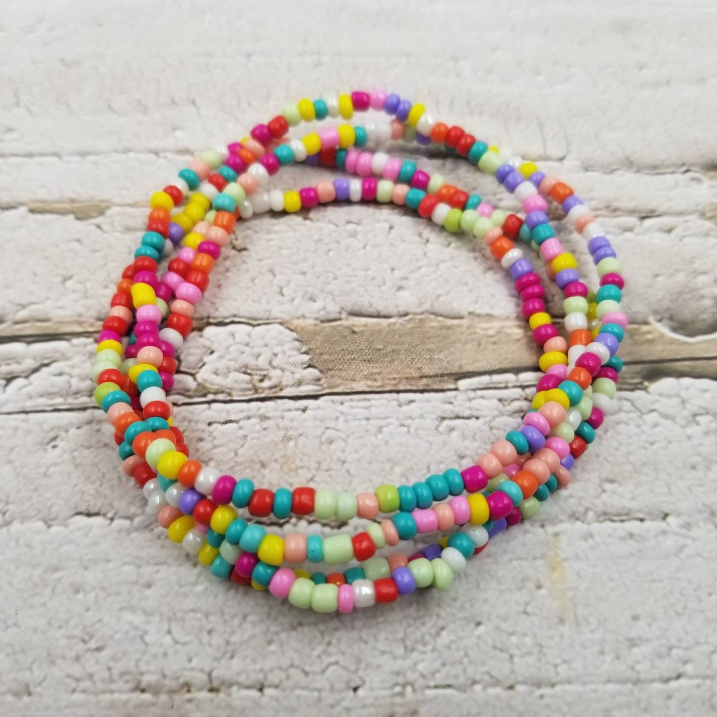 Multi Layered Seed Bead Bracelet/ Necklace