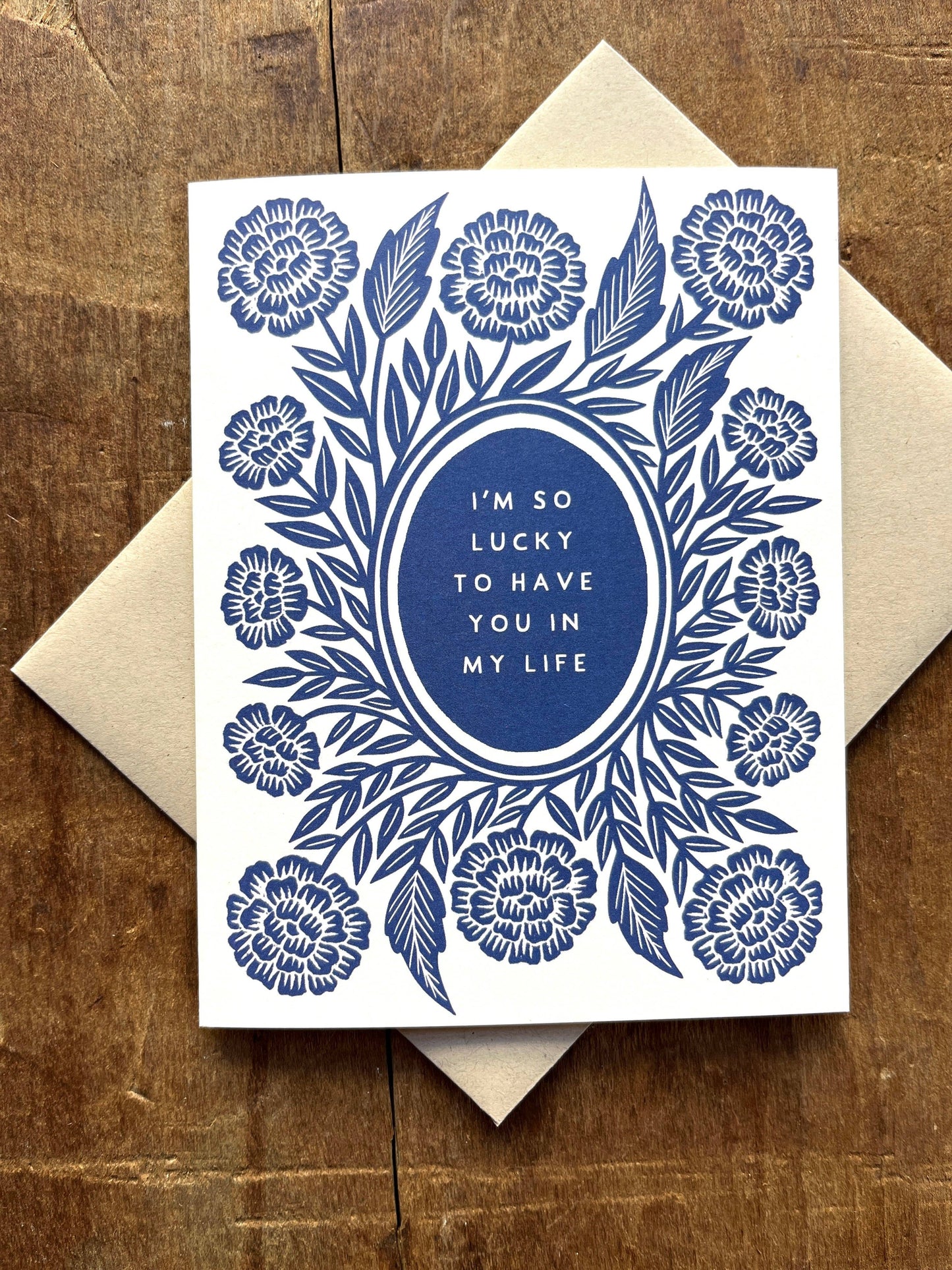 "I'm So Lucky to Have You in My Life," Greeting Card