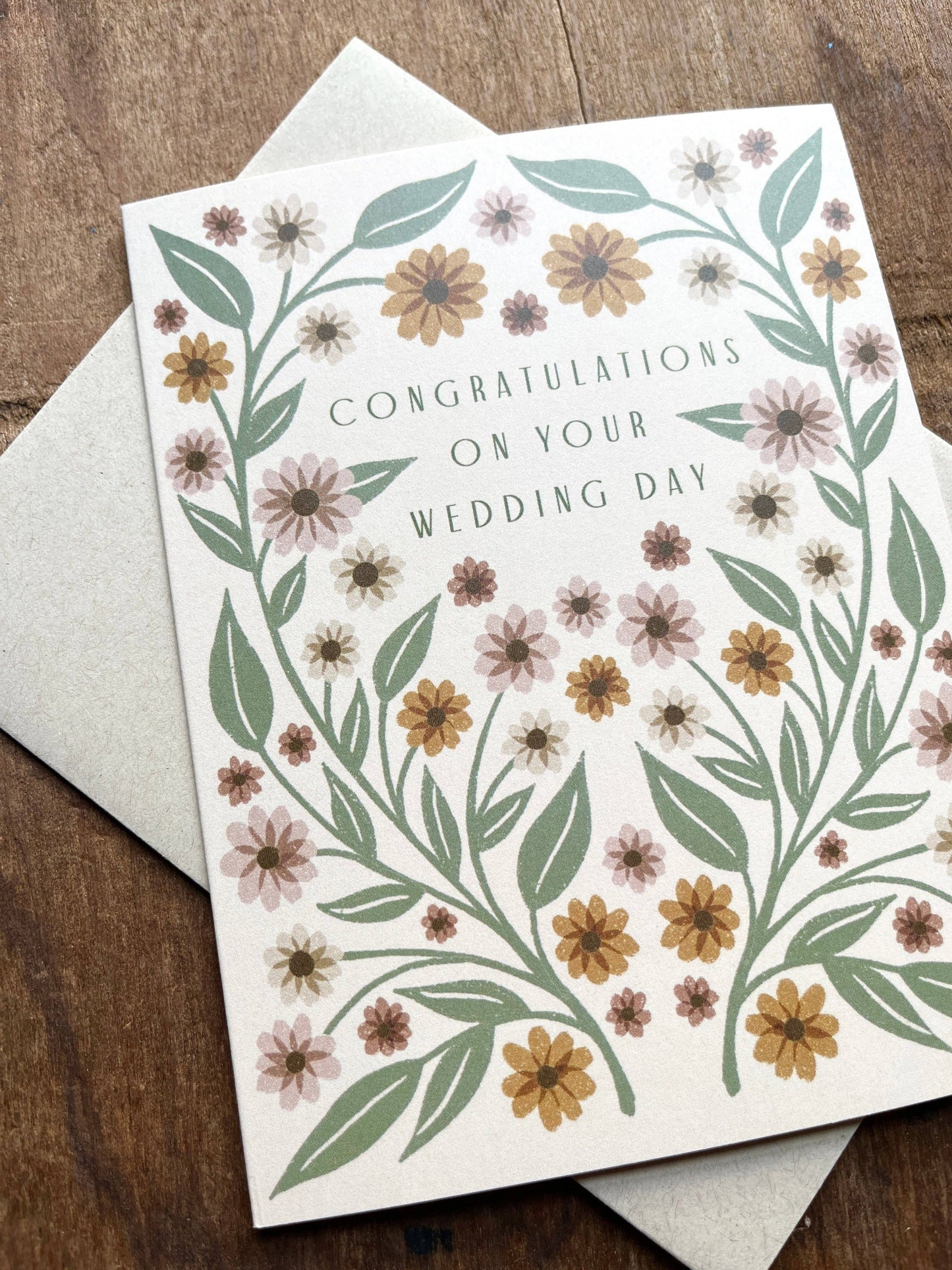 "Congratulations On Your Wedding," Greeting Card