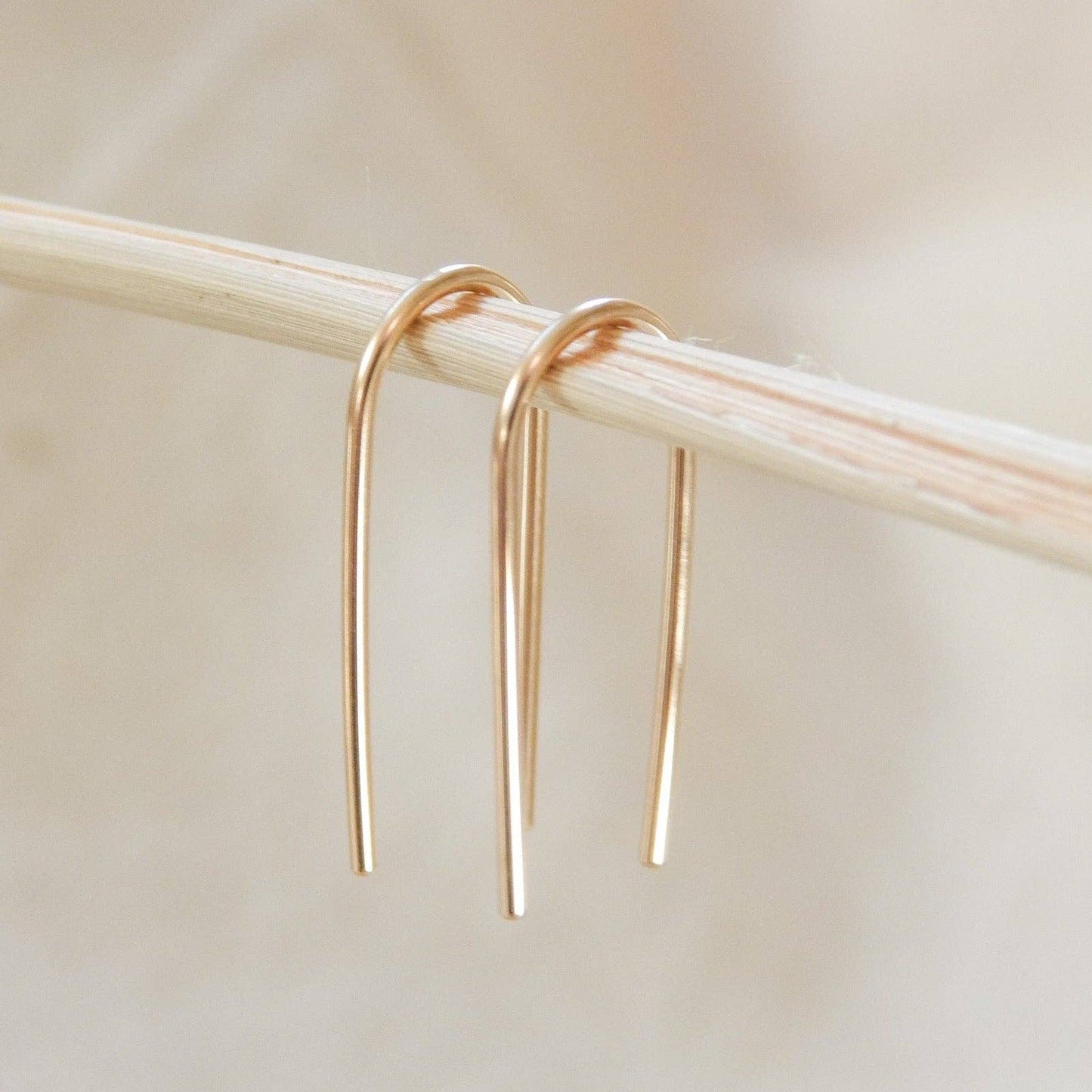 Open Arc Earrings | 14k Gold Fill & Sterling Silver: Gold
