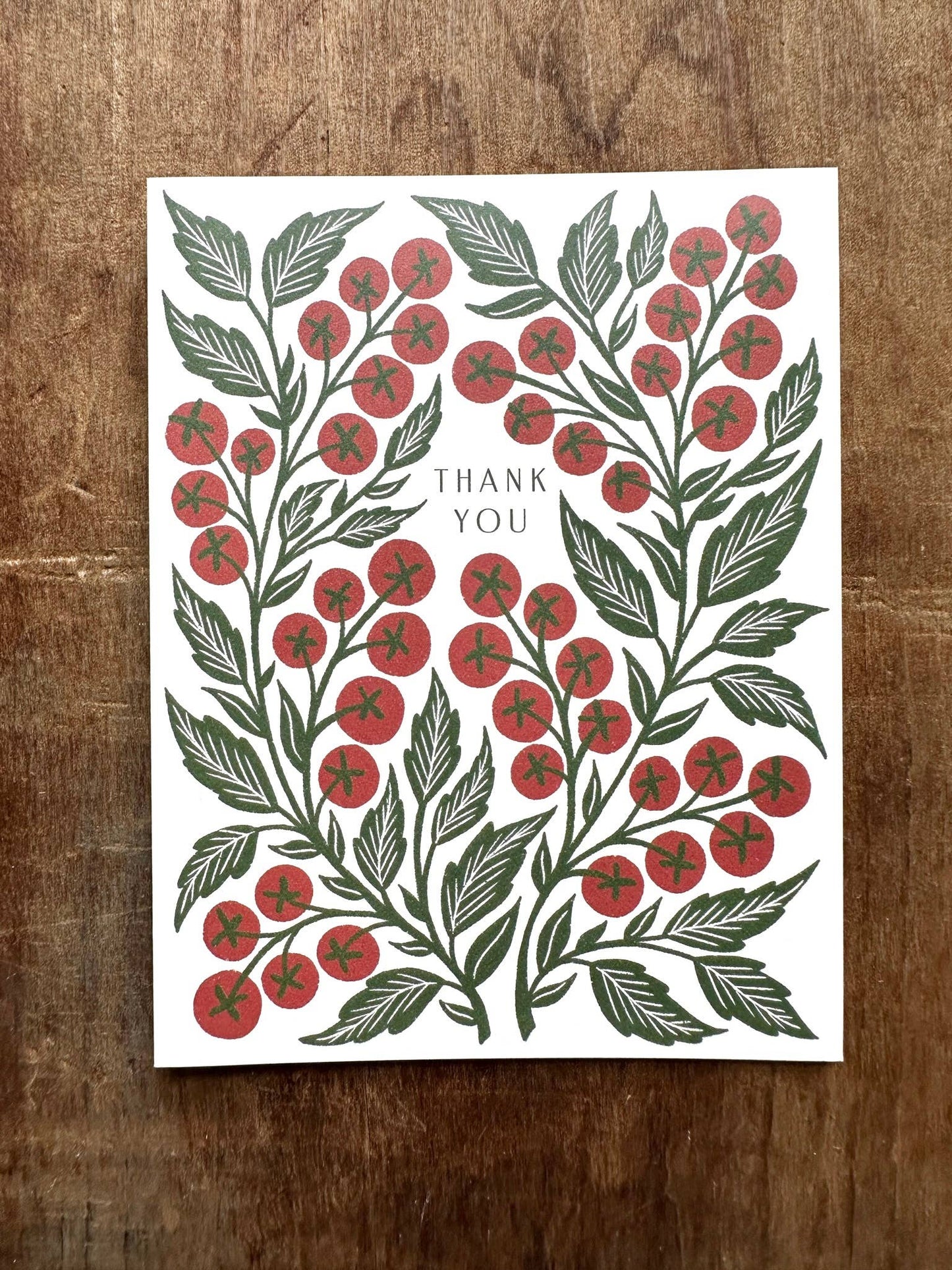 "Thank You," Greeting Card