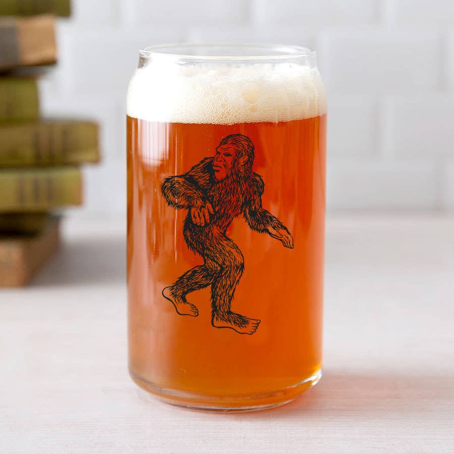 Sasquatch Beer Can Glass | Glass Cup | Pint Glasses