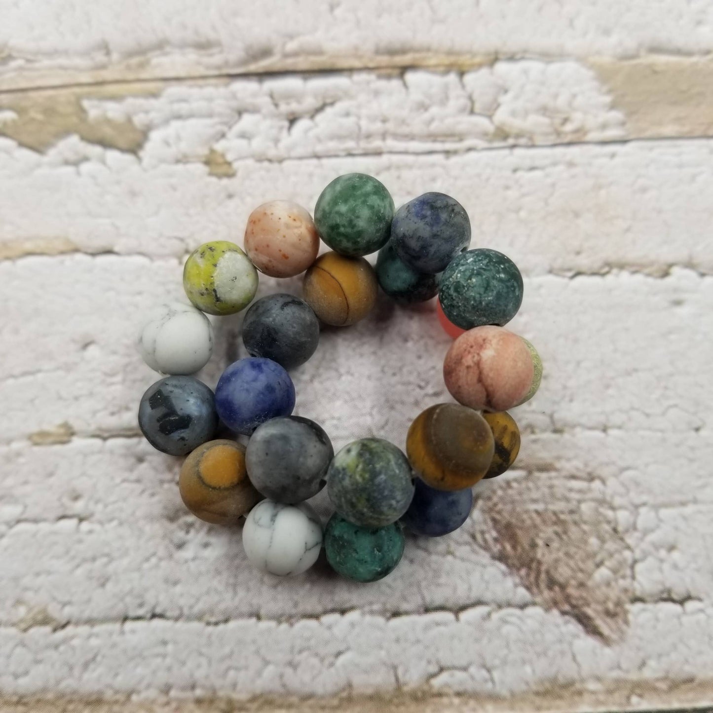 8mm natural stone frosted Bracelet