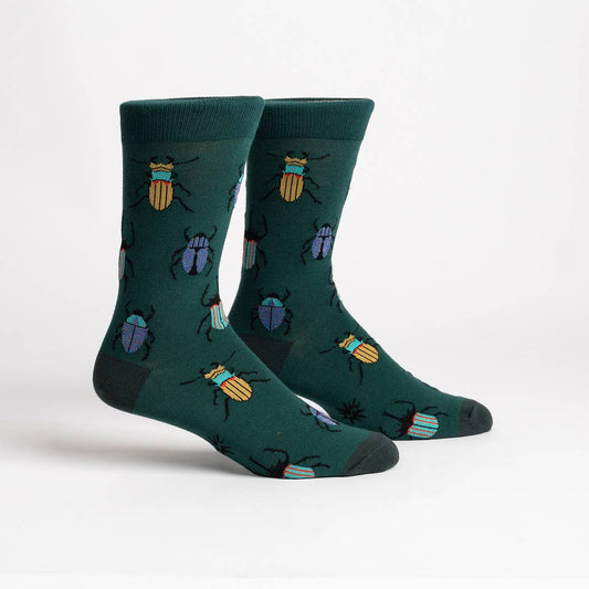Men's Crew Sock: Beetle-Mania!