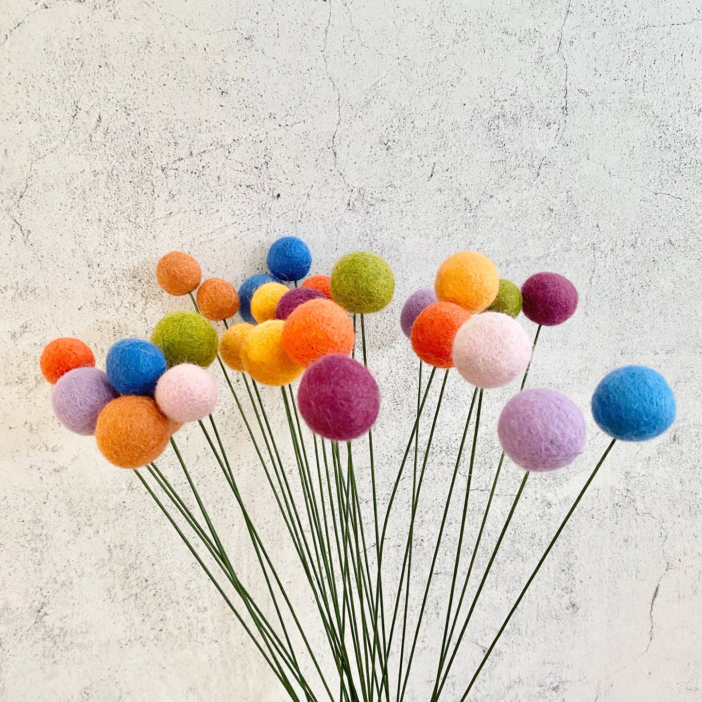 Felt Flower Ball Bouquet Singles Harvest Moon