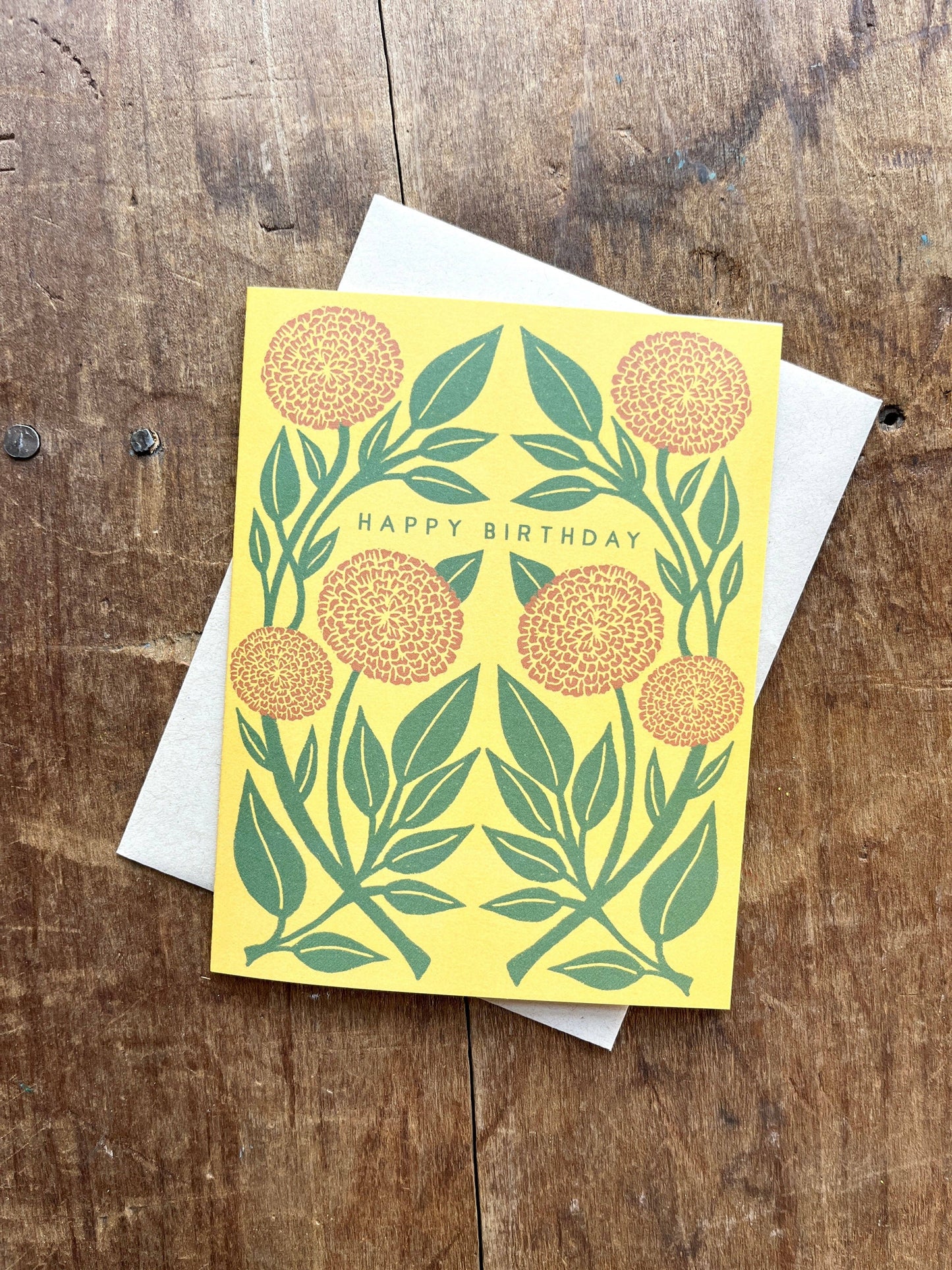 "Happy Birthday," Greeting Card
