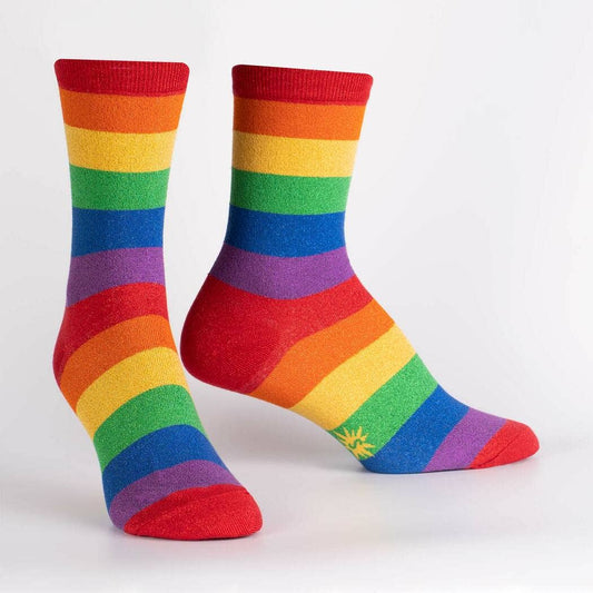 Women's Crew Sock: Radiant Rainbow