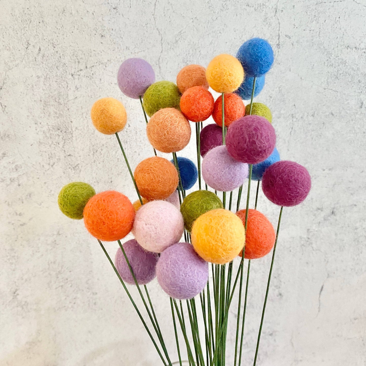 Felt Flower Ball Bouquet Singles Harvest Moon
