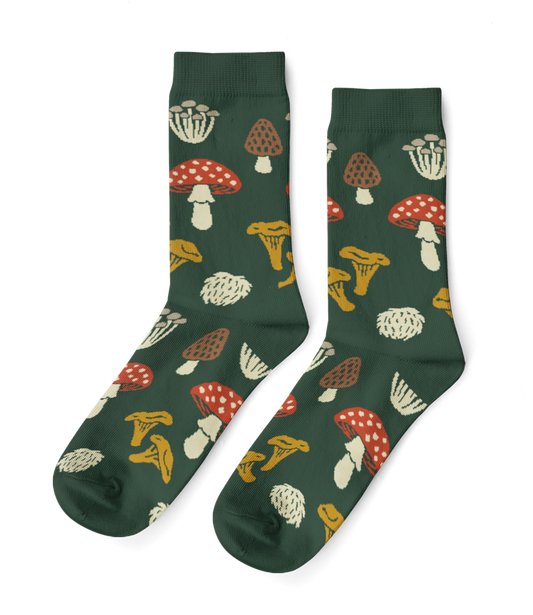 Forest Fungi - Small Crew Socks