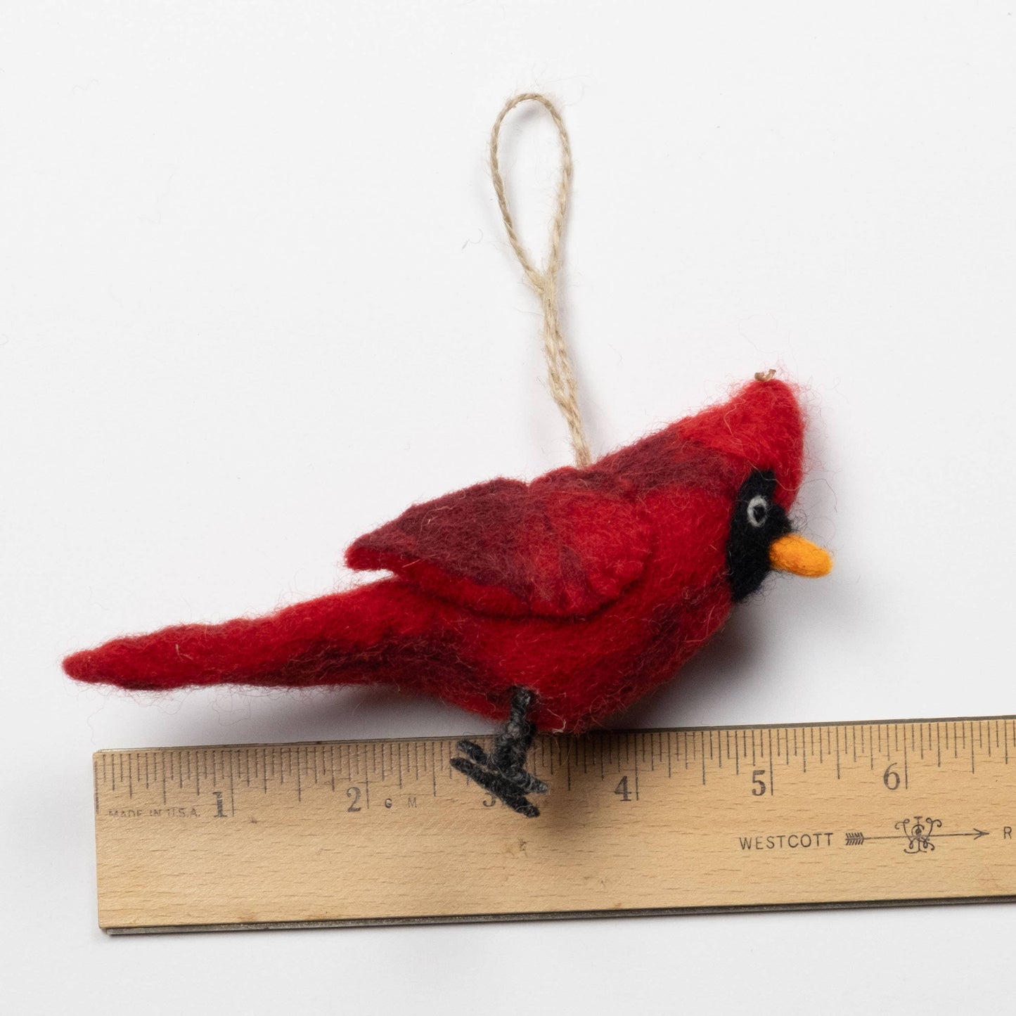 Ornament - Felt Bird - Cardinal