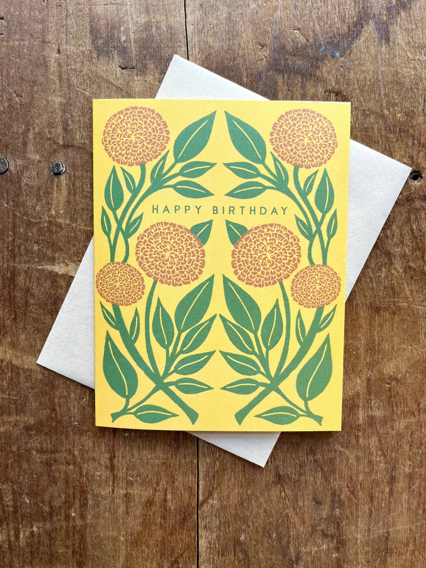 "Happy Birthday," Greeting Card