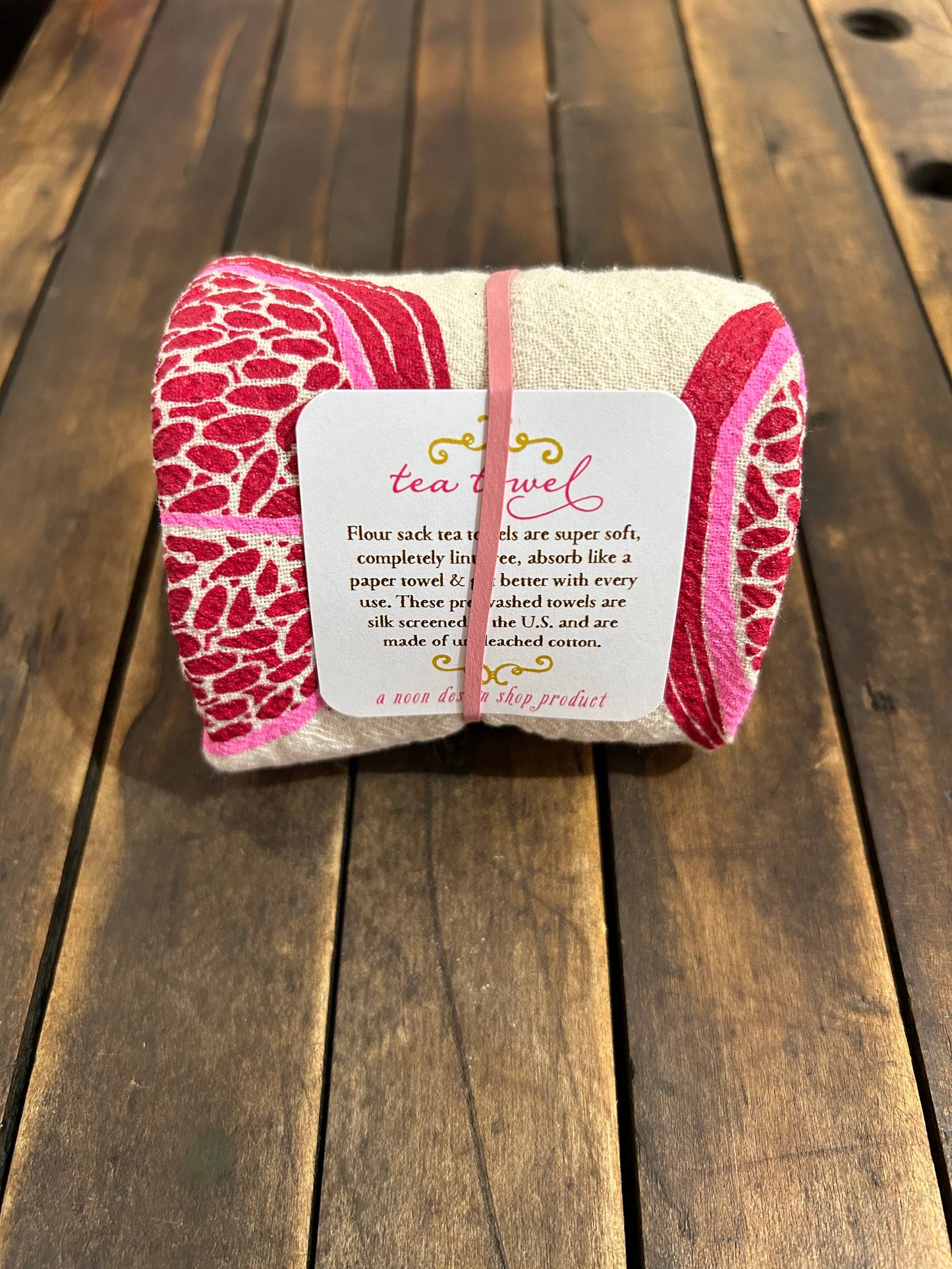 Pomegranate tea towel