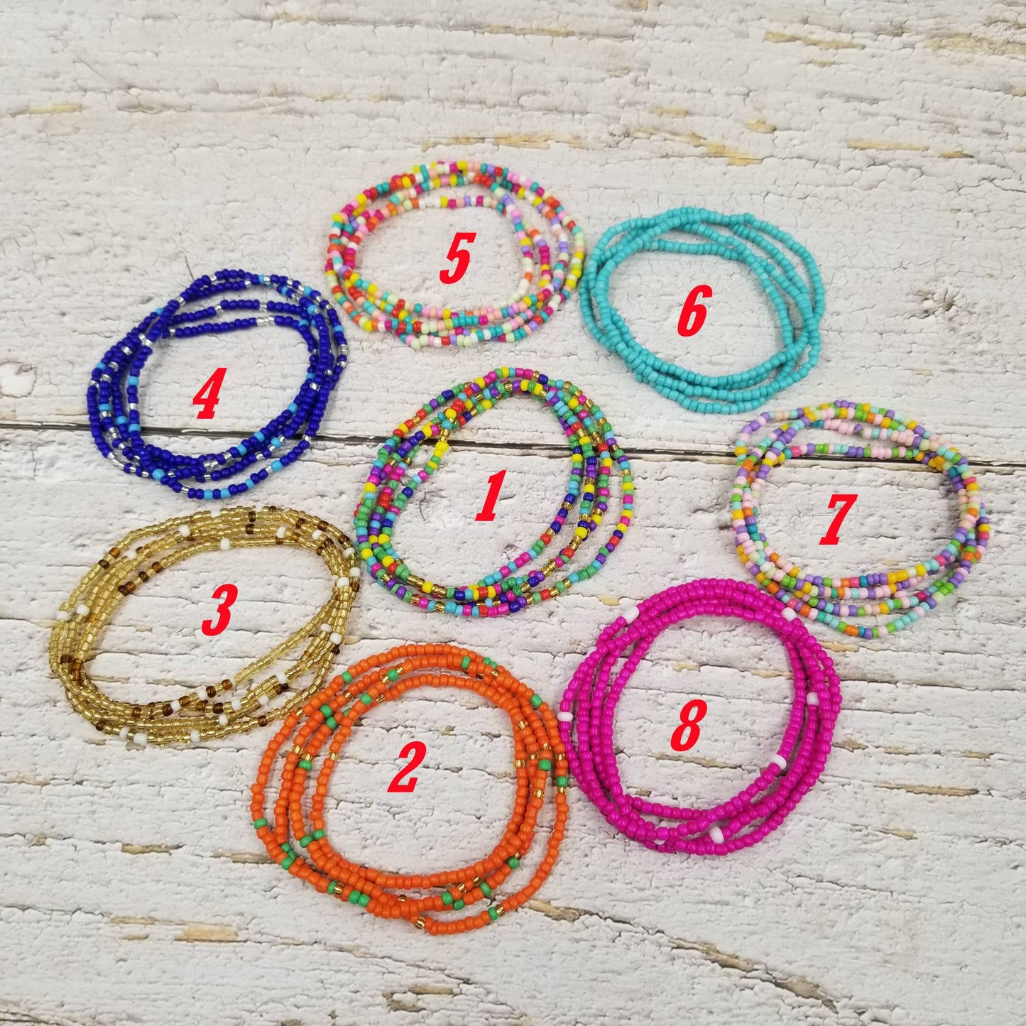 Multi Layered Seed Bead Bracelet/ Necklace