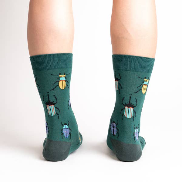 Men's Crew Sock: Beetle-Mania!