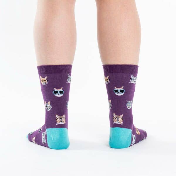 Women's Crew Sock: Smarty Cats
