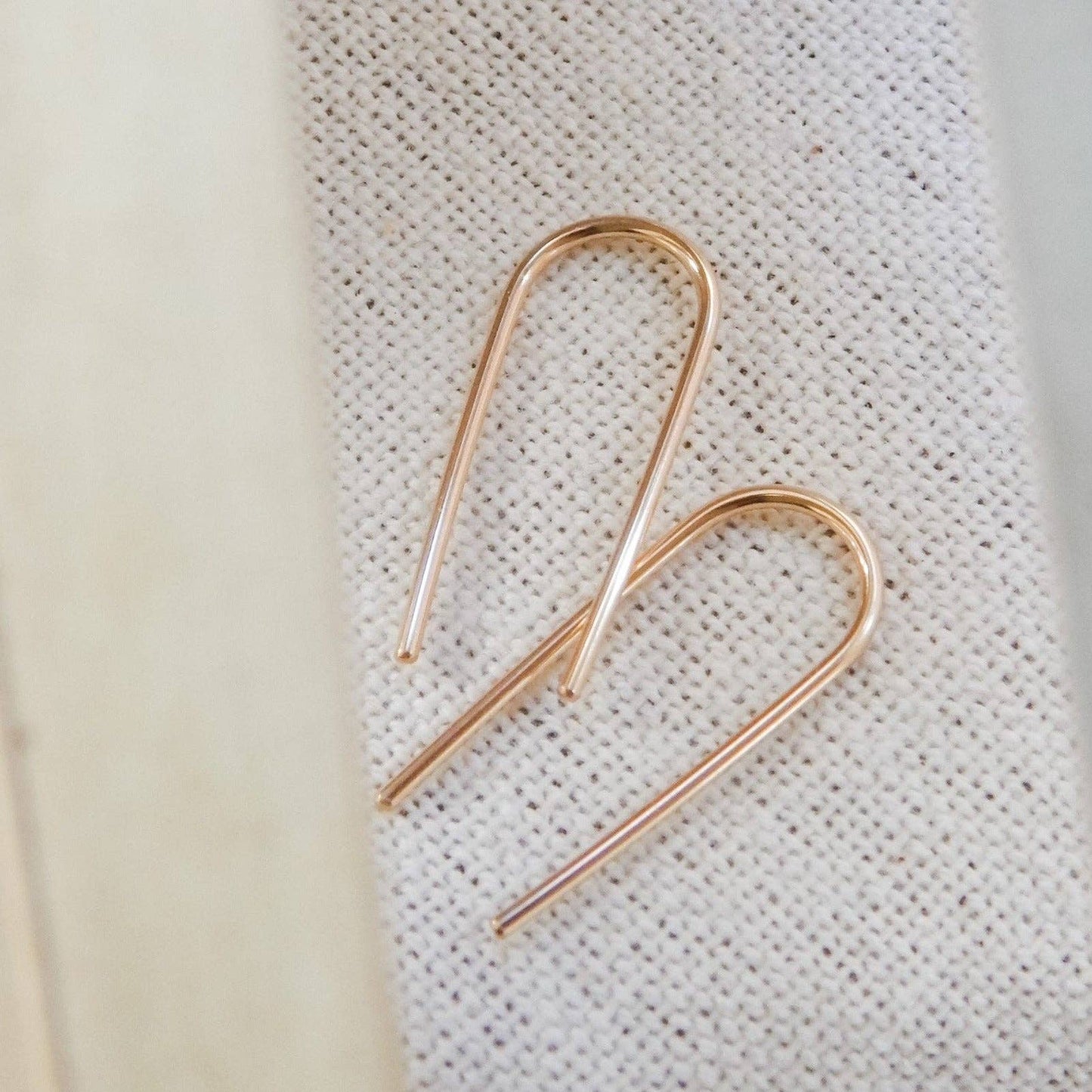 Open Arc Earrings | 14k Gold Fill & Sterling Silver: Gold