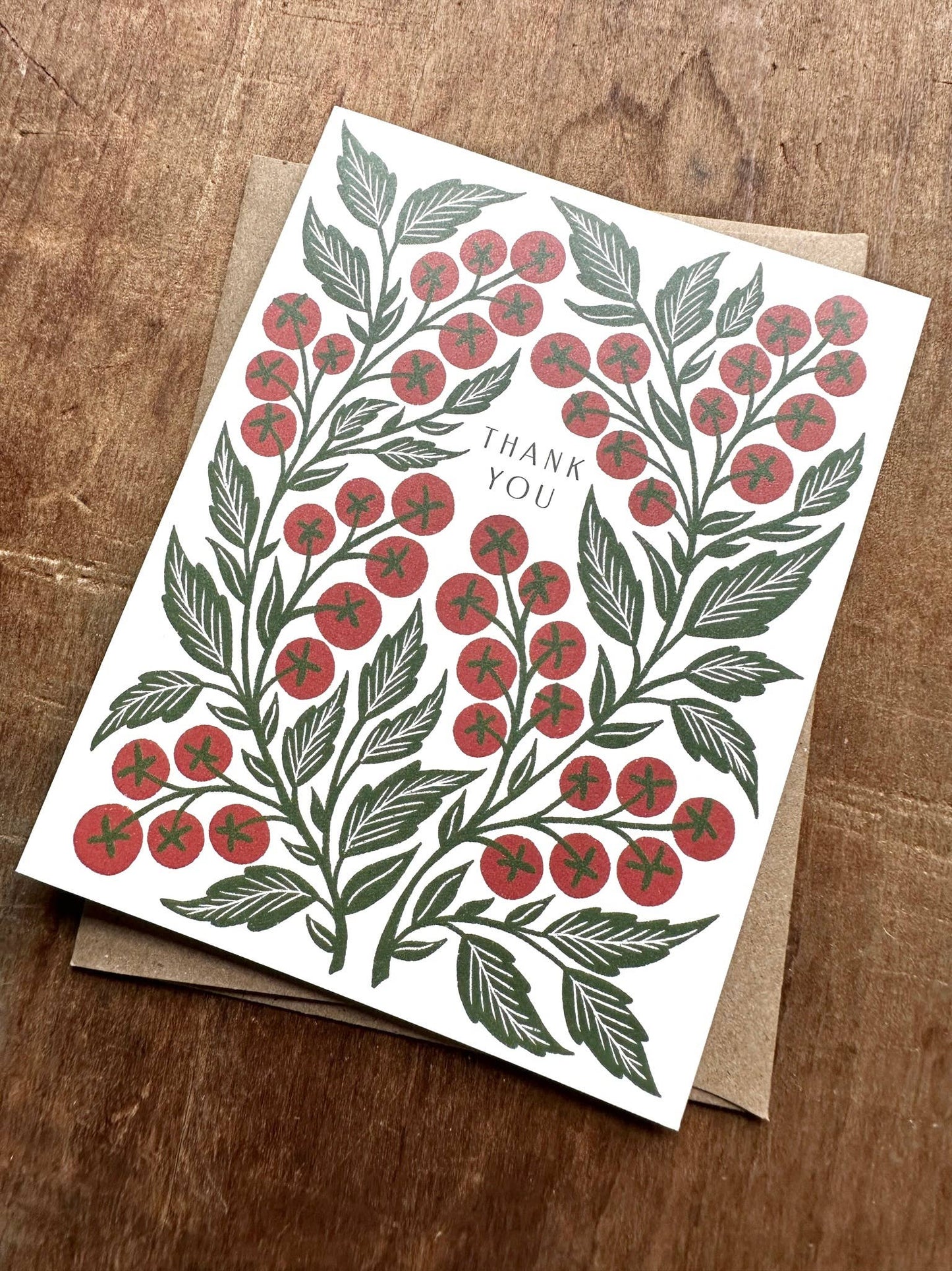 "Thank You," Greeting Card