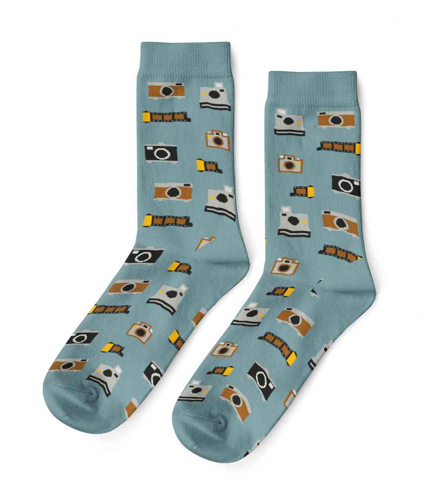 Vintage Camera - Large Crew Socks