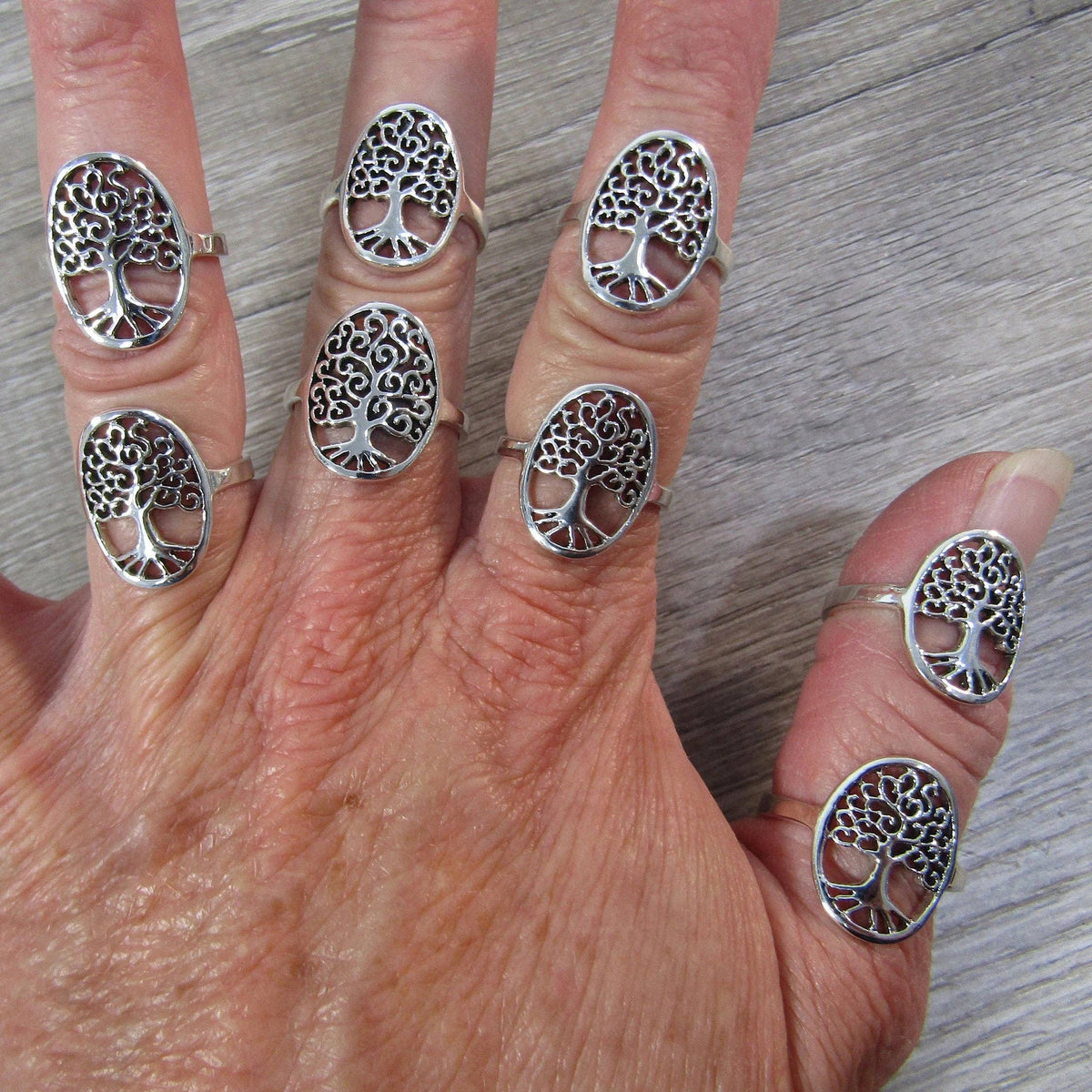 Sterling Silver Tree of Life Ring