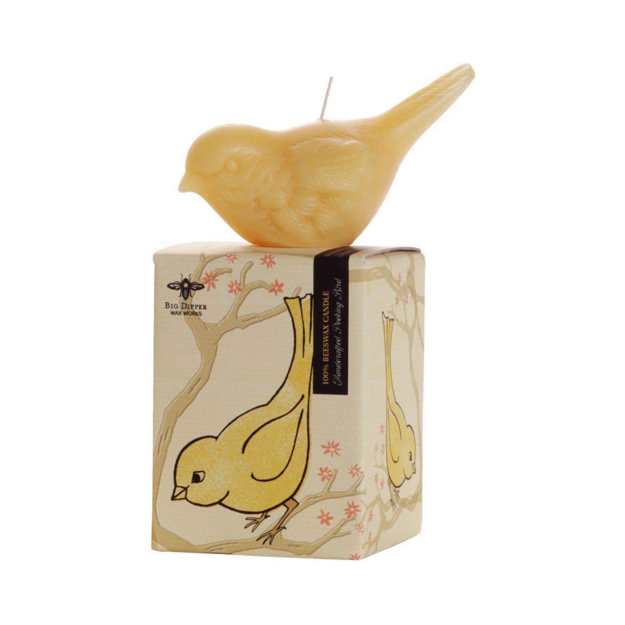 Beeswax Song Birds Novelty Candle: Upright
