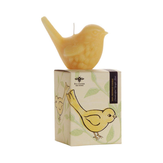 Beeswax Song Birds Novelty Candle: Upright
