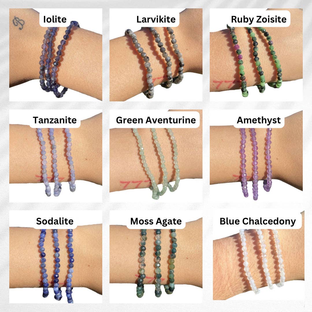 Faceted Crystal Bracelet: Apatite