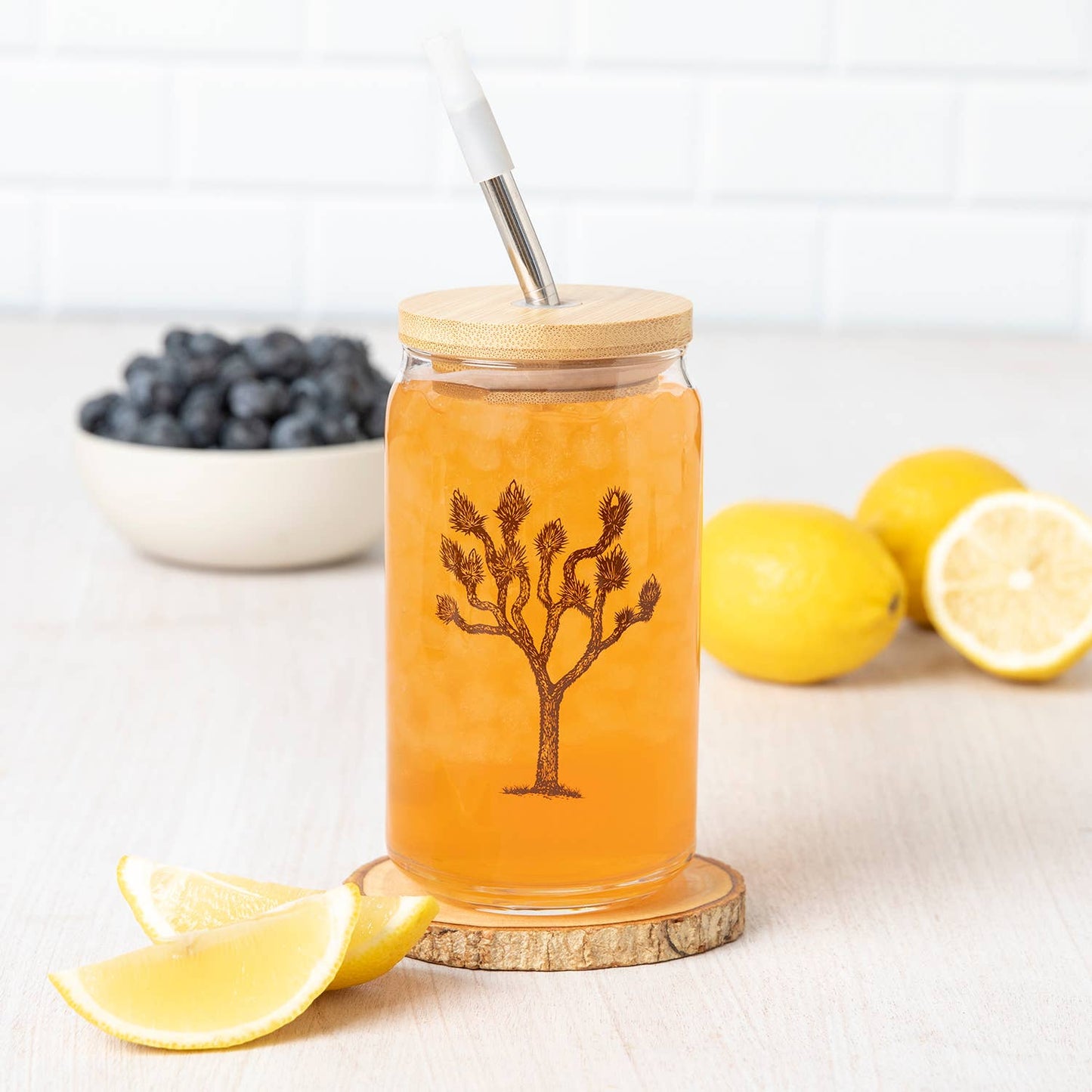 Joshua Tree Can Glass | Glass Cup | Iced Coffee Cup