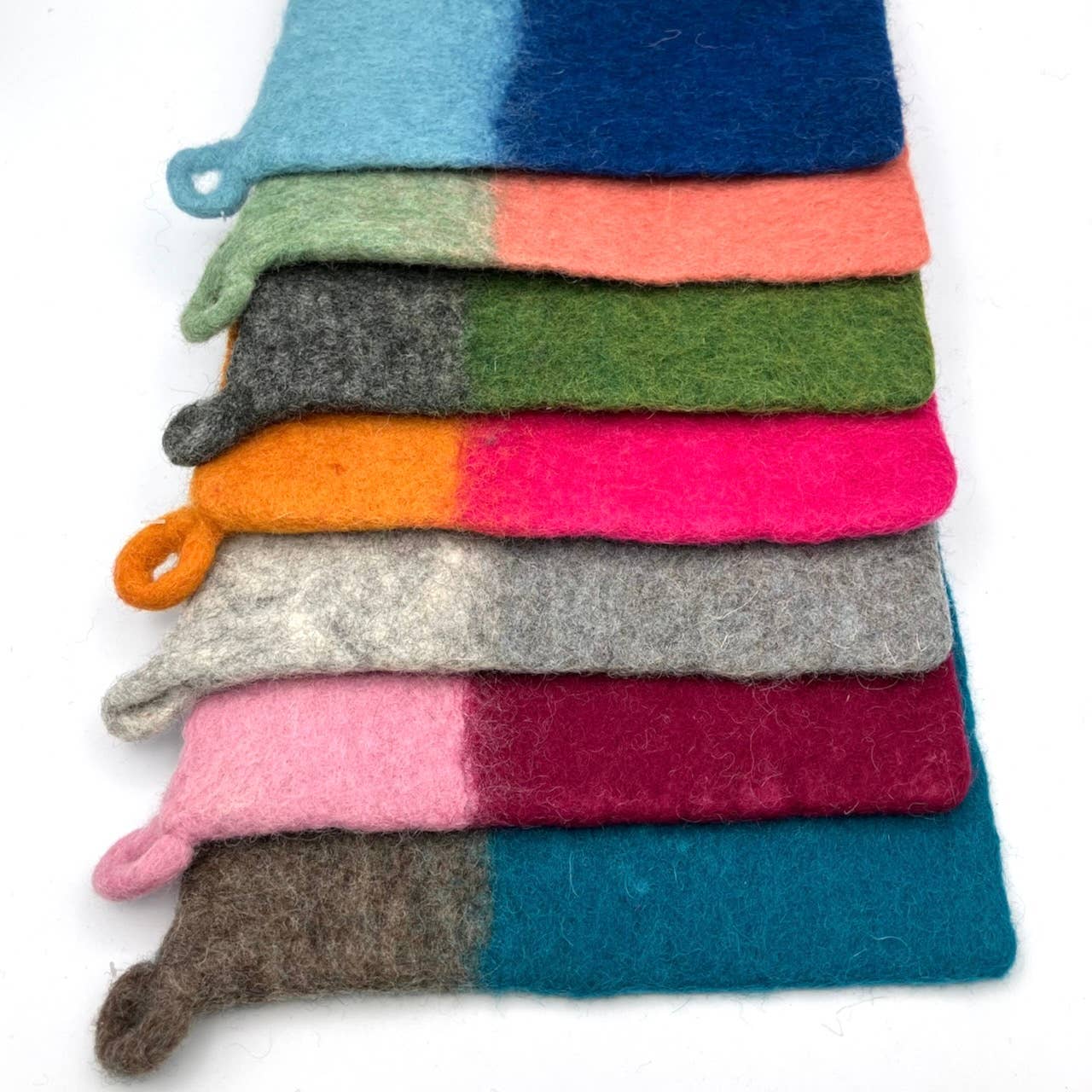 Two-tone Felt Pot Holder: Pink