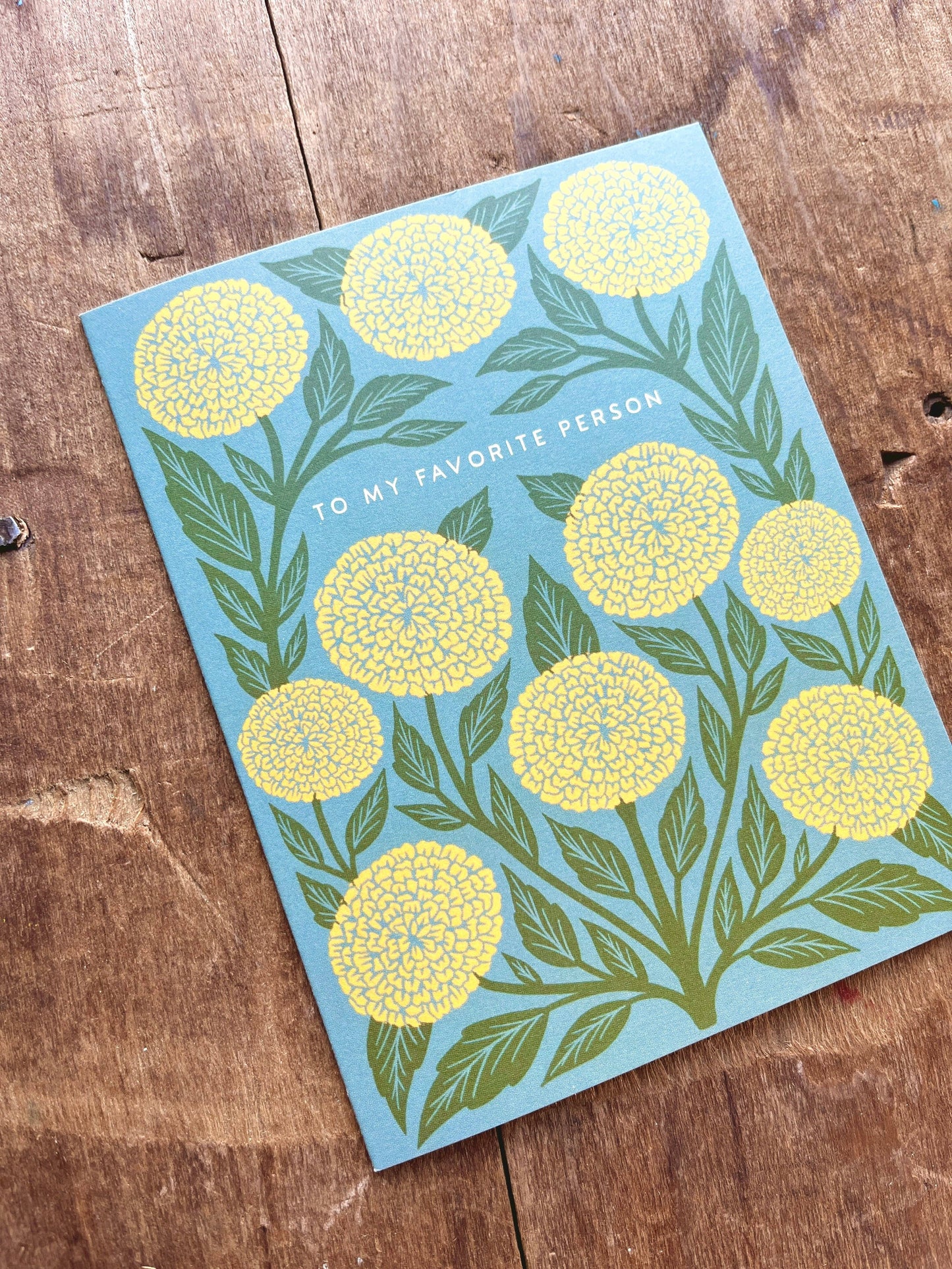 "To My Favorite Person," Greeting Card