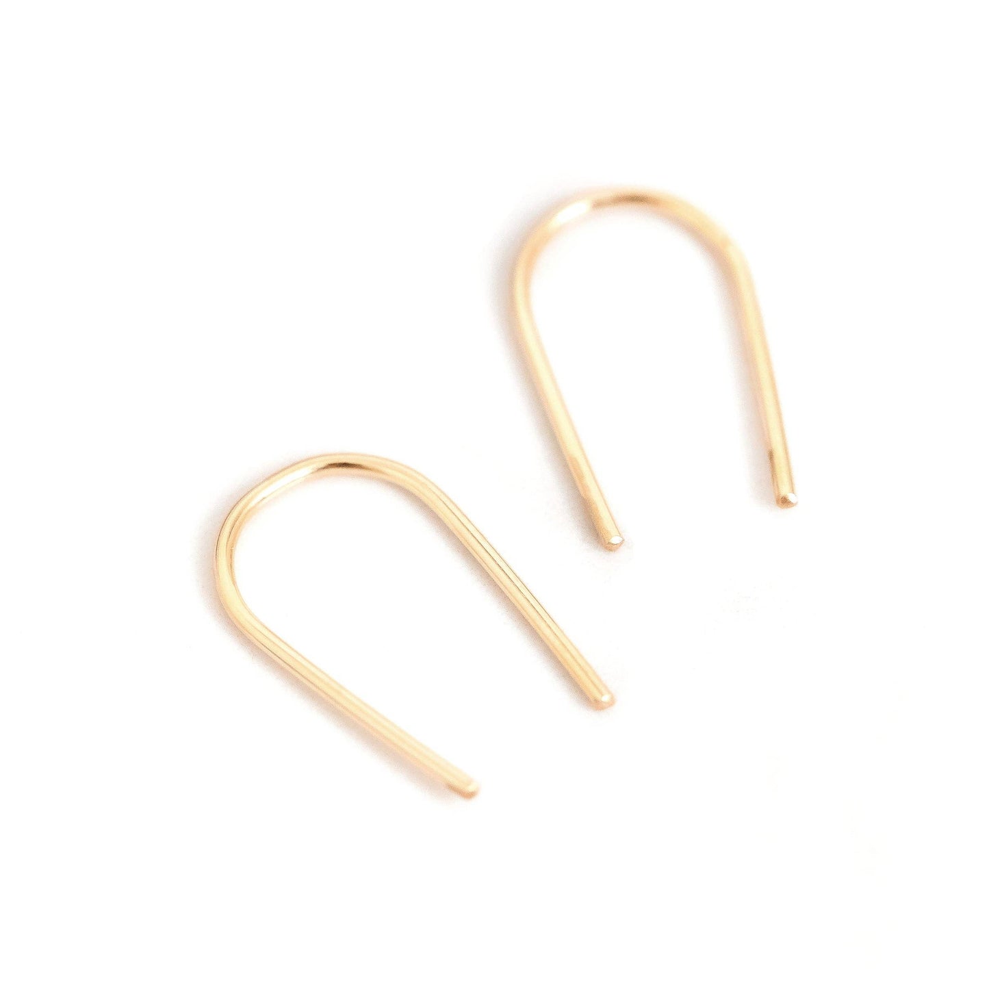 Open Arc Earrings | 14k Gold Fill & Sterling Silver: Gold
