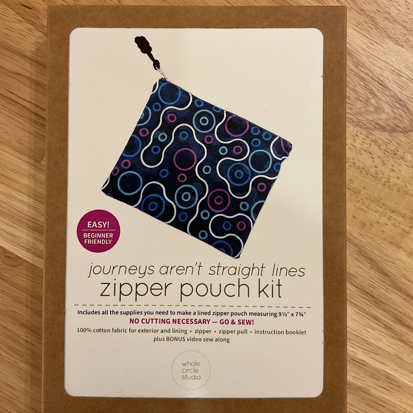 Journeys aren’t straight lines Zipper Pouch Kit