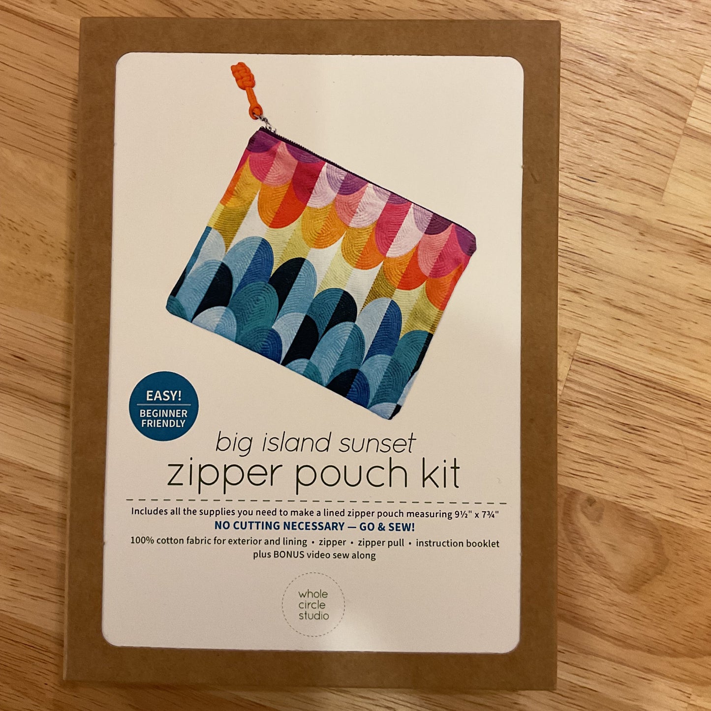 Big Island Sunset zipper pouch kit