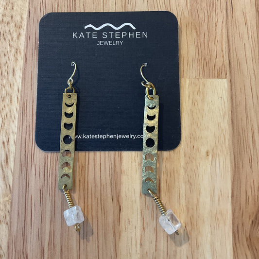 Brass phases of the moon Quartz