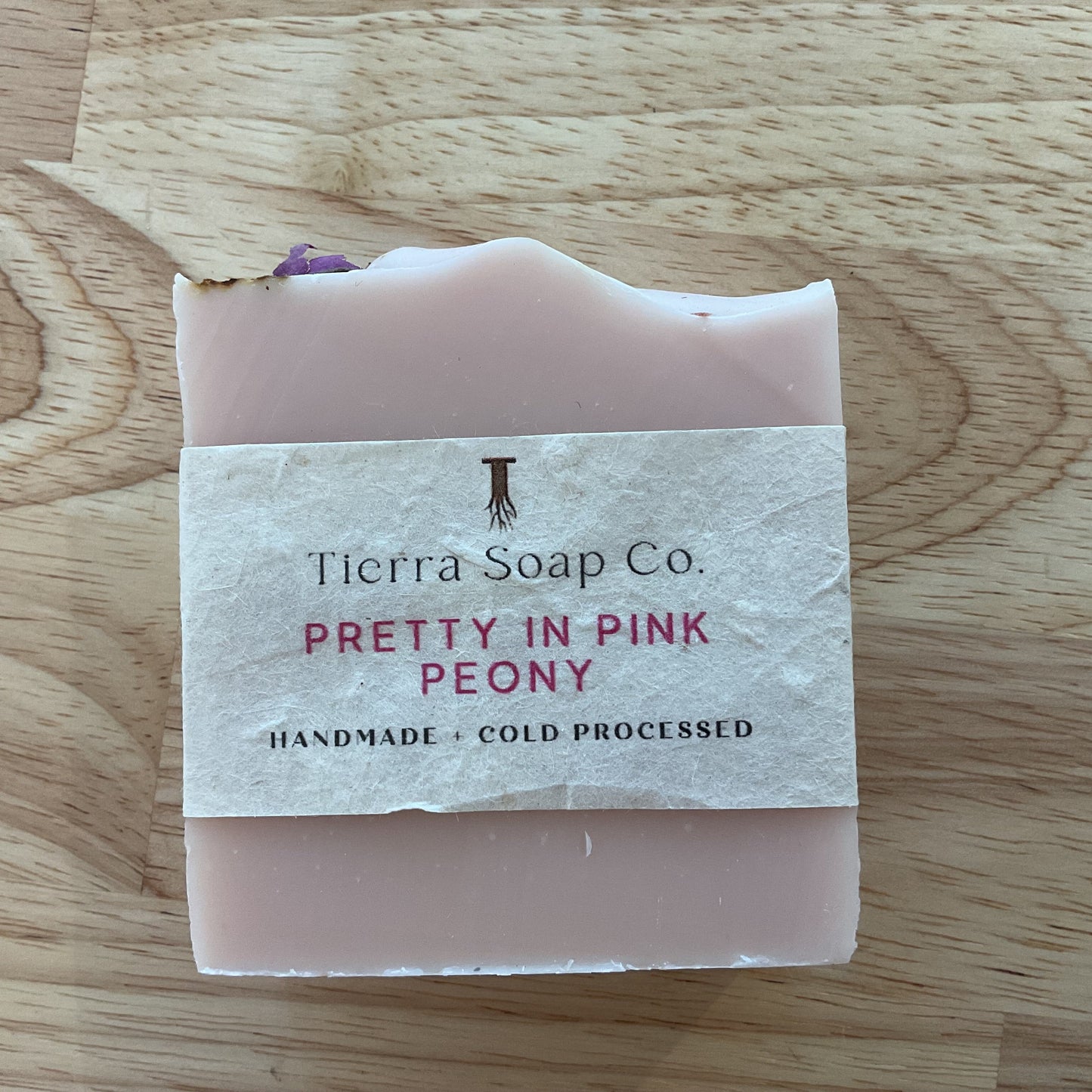 Pretty in pink peony soap