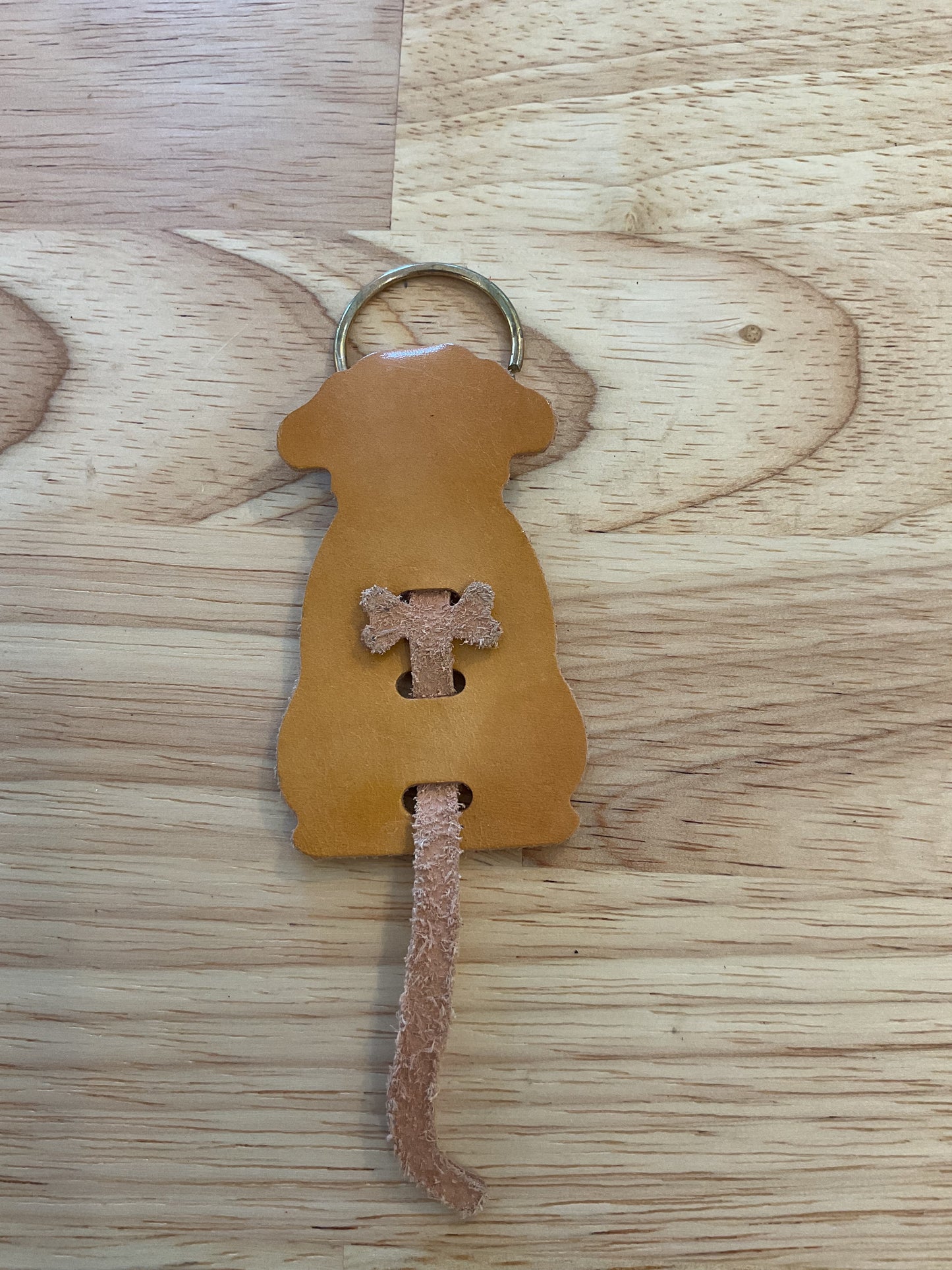 Leather key chain
