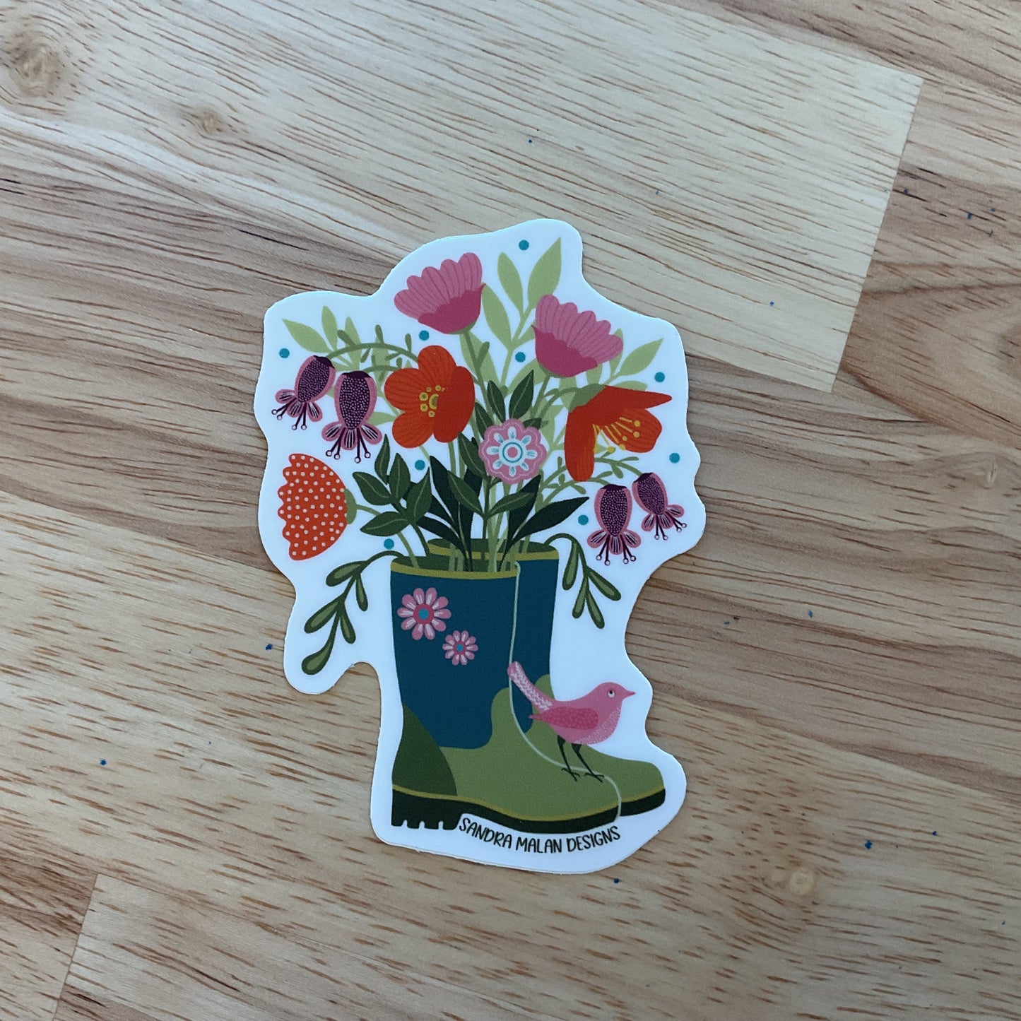 Planted boot sticker
