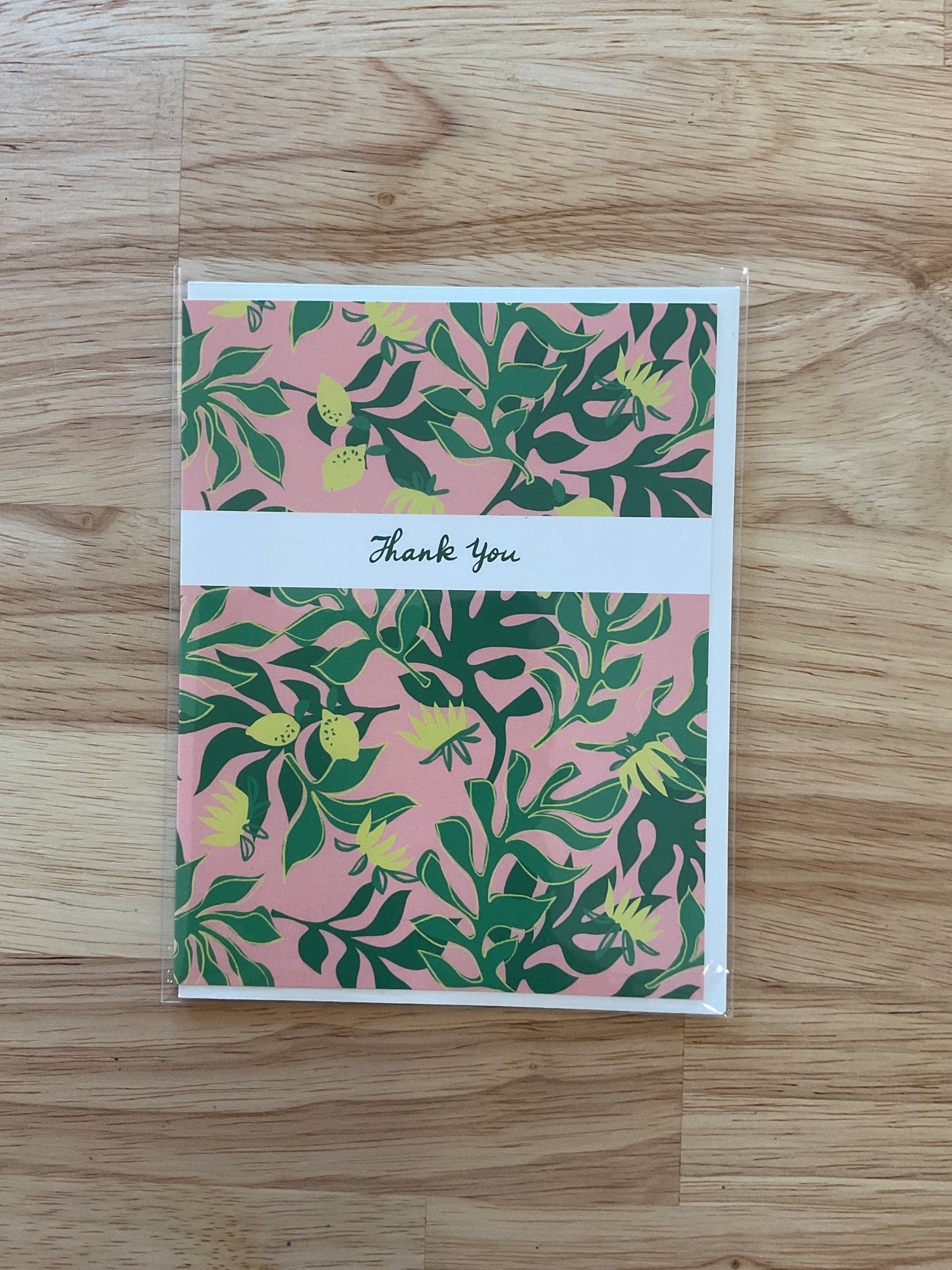 Thank you lemons greeting card