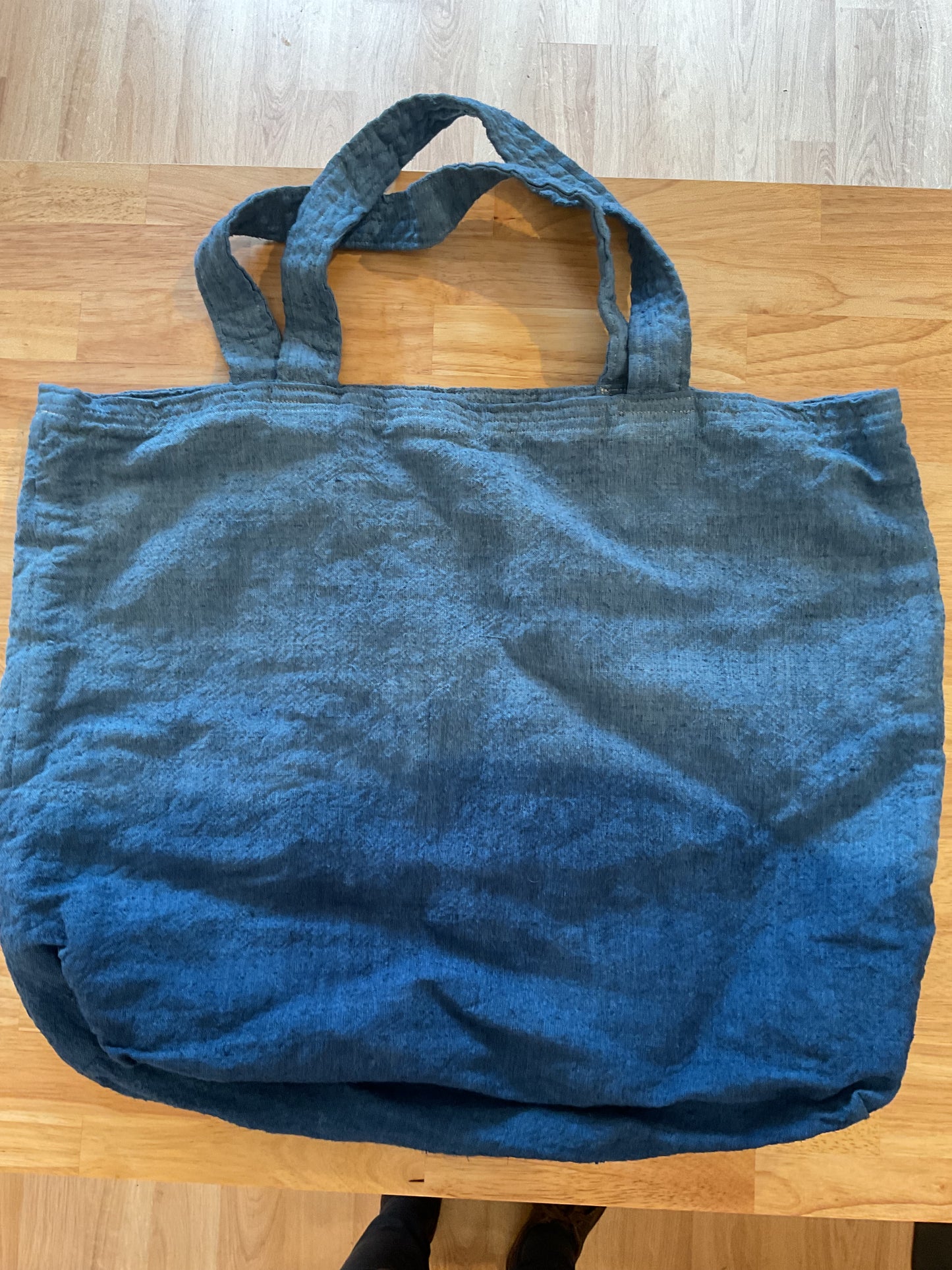 Linen ombré bag