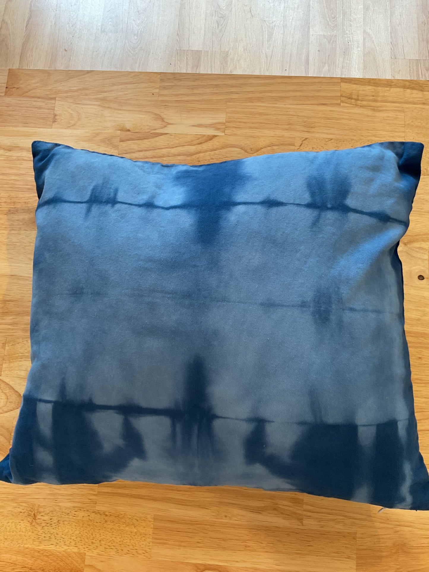 Shibori dyed pillow