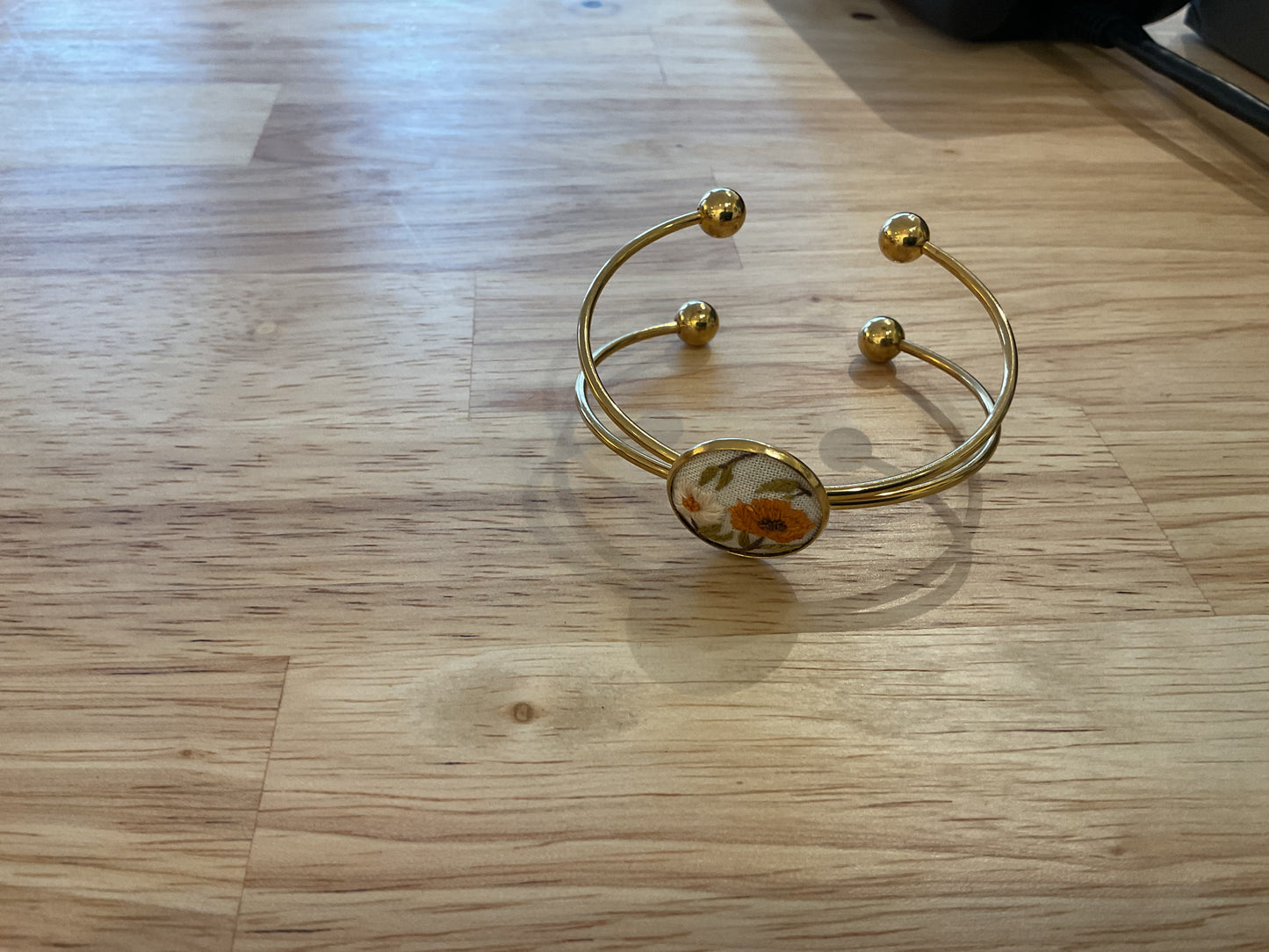Embroidered Cuff Bracelet